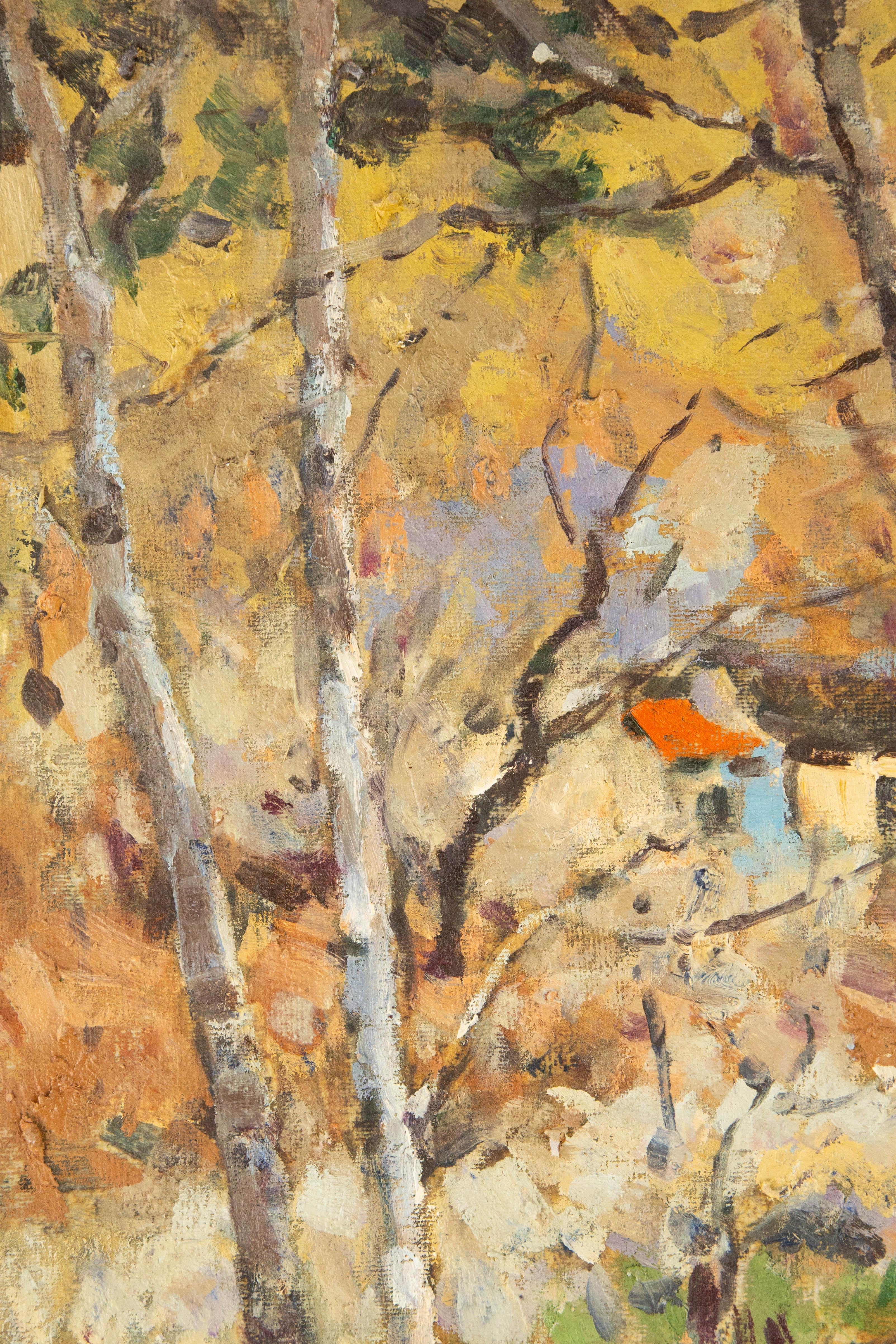 Jingjing Wang Landschaft Original Ölgemälde 