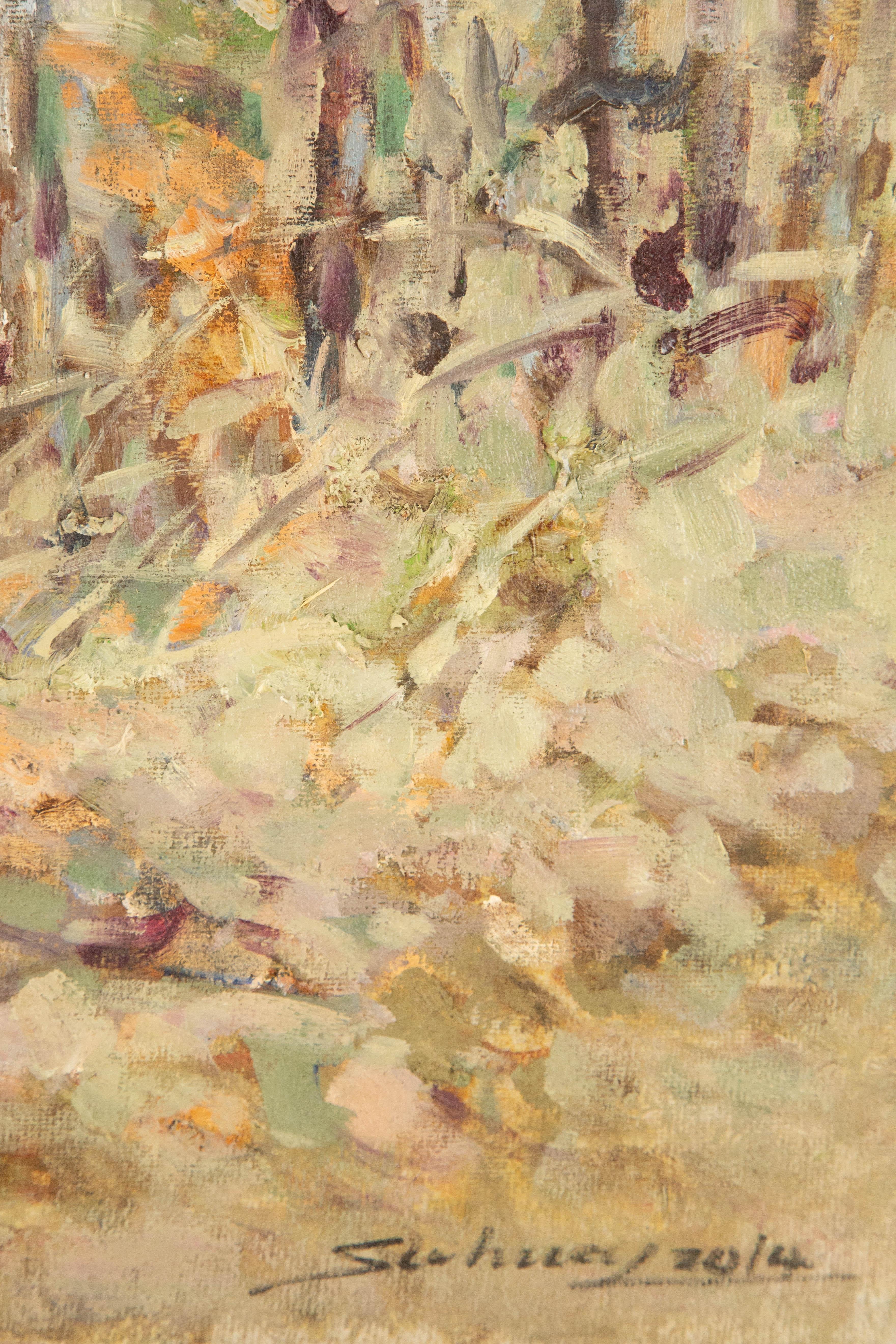Jingjing Wang Landschaft Original Ölgemälde 