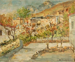 Jingjing Wang Landscape Original Oil Painting "Mountain Autumn Colors"