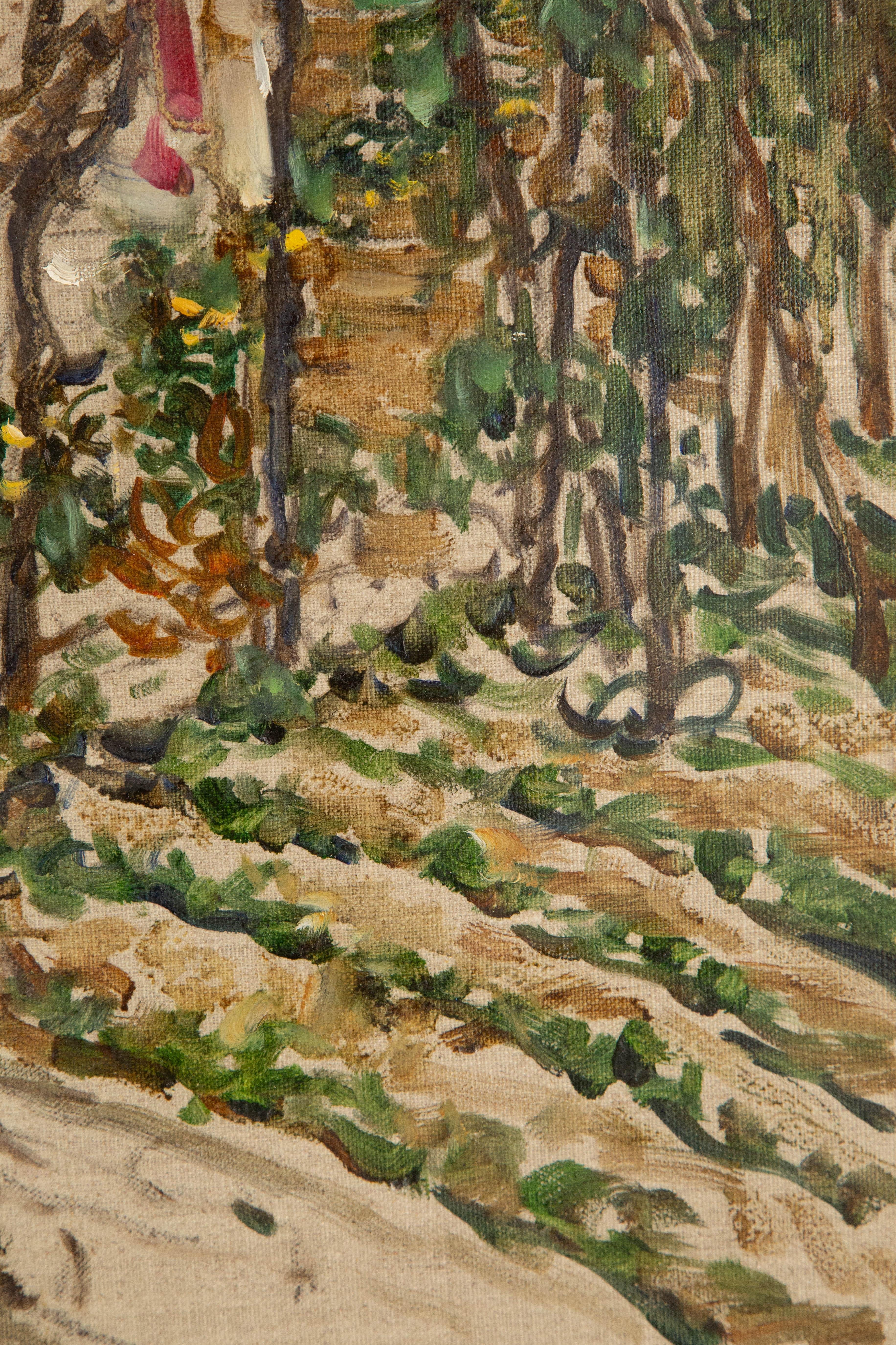 Jingjing Wang Landschaft, Original-Ölgemälde „Vegetable Garden“, Jingjing Wang im Angebot 4