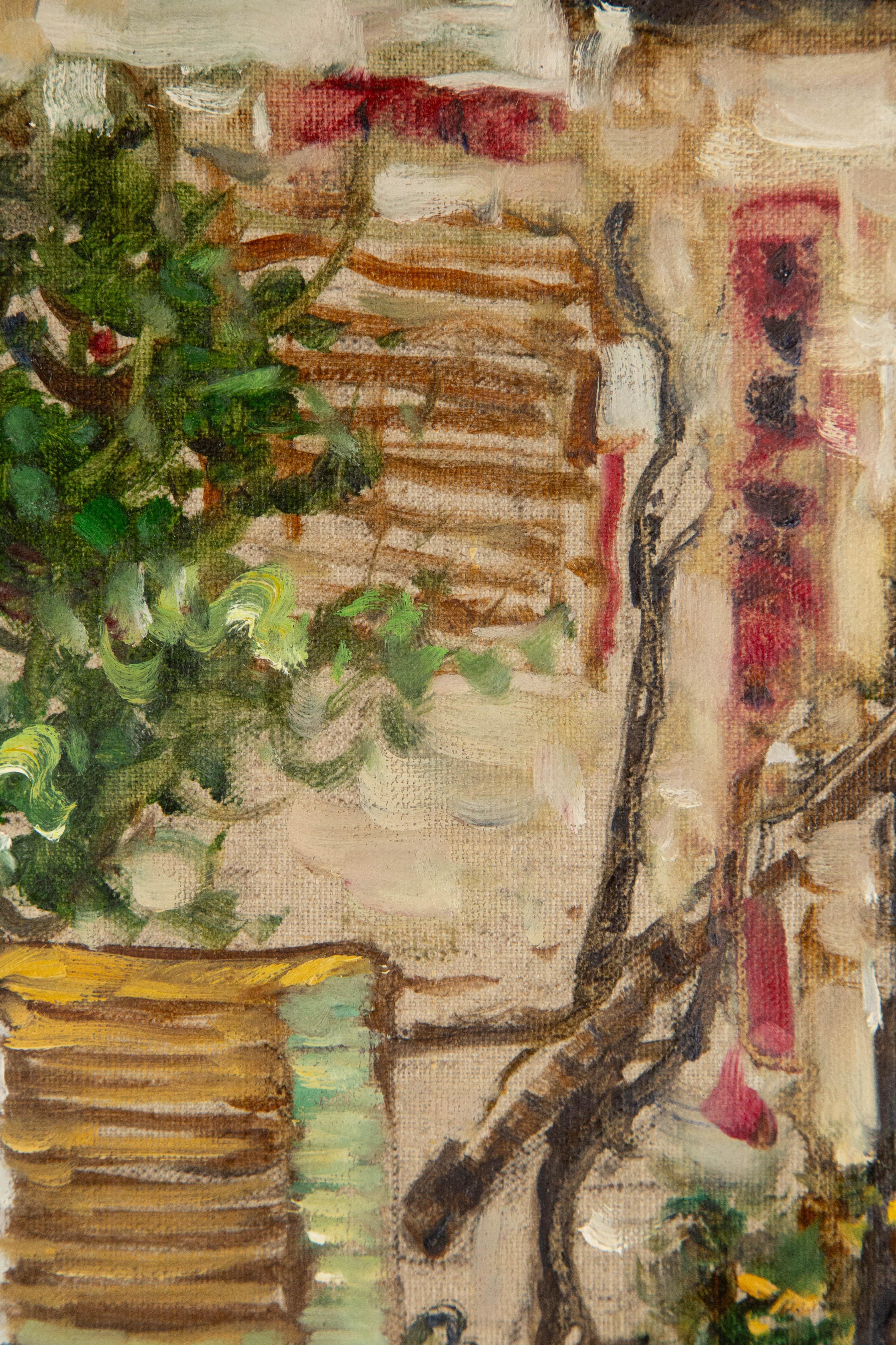 Jingjing Wang Landschaft, Original-Ölgemälde „Vegetable Garden“, Jingjing Wang im Angebot 5