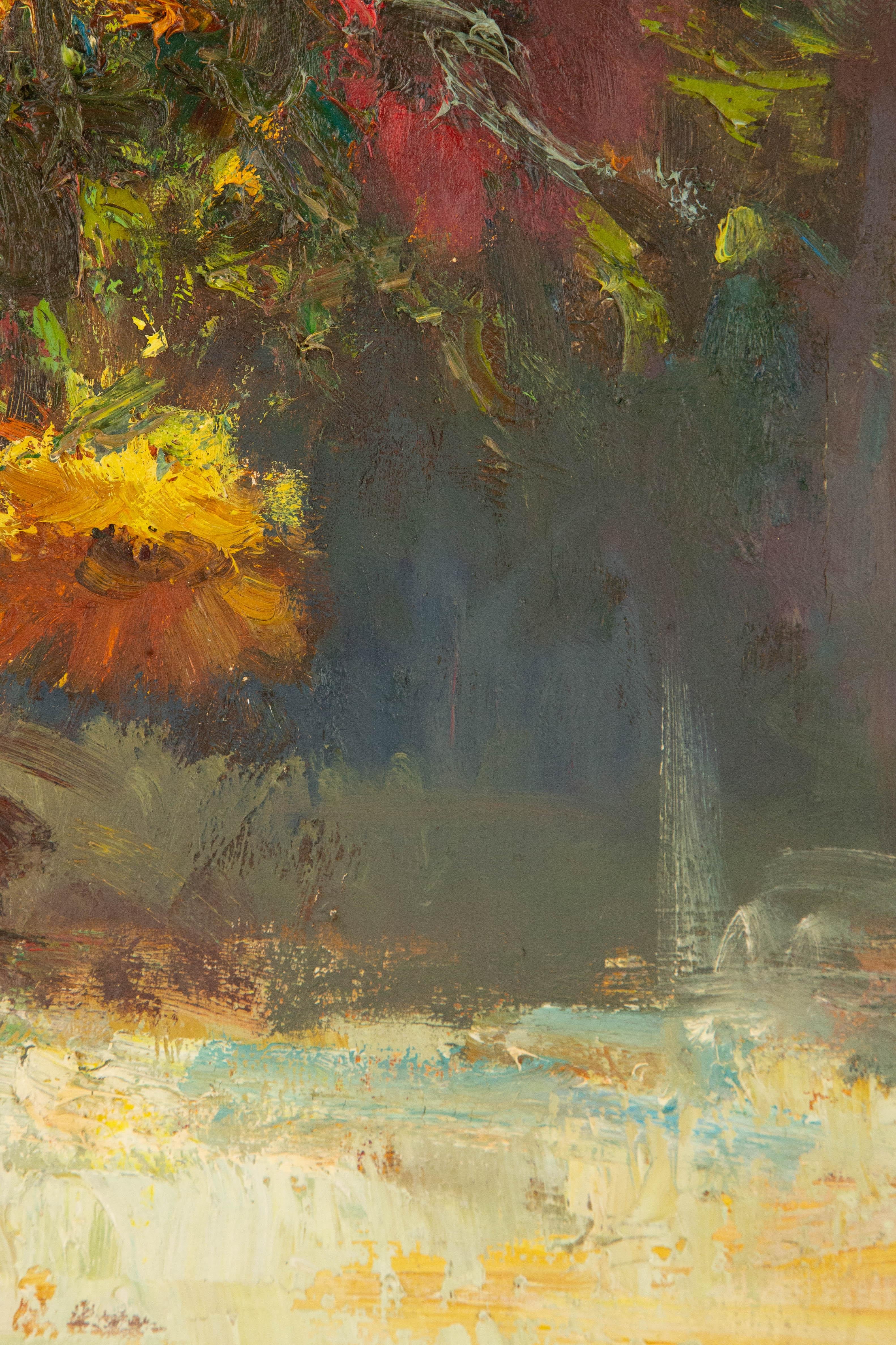 Jingjing Wang Stillleben Original Öl auf Leinwand „Flower Whispering“ im Angebot 4