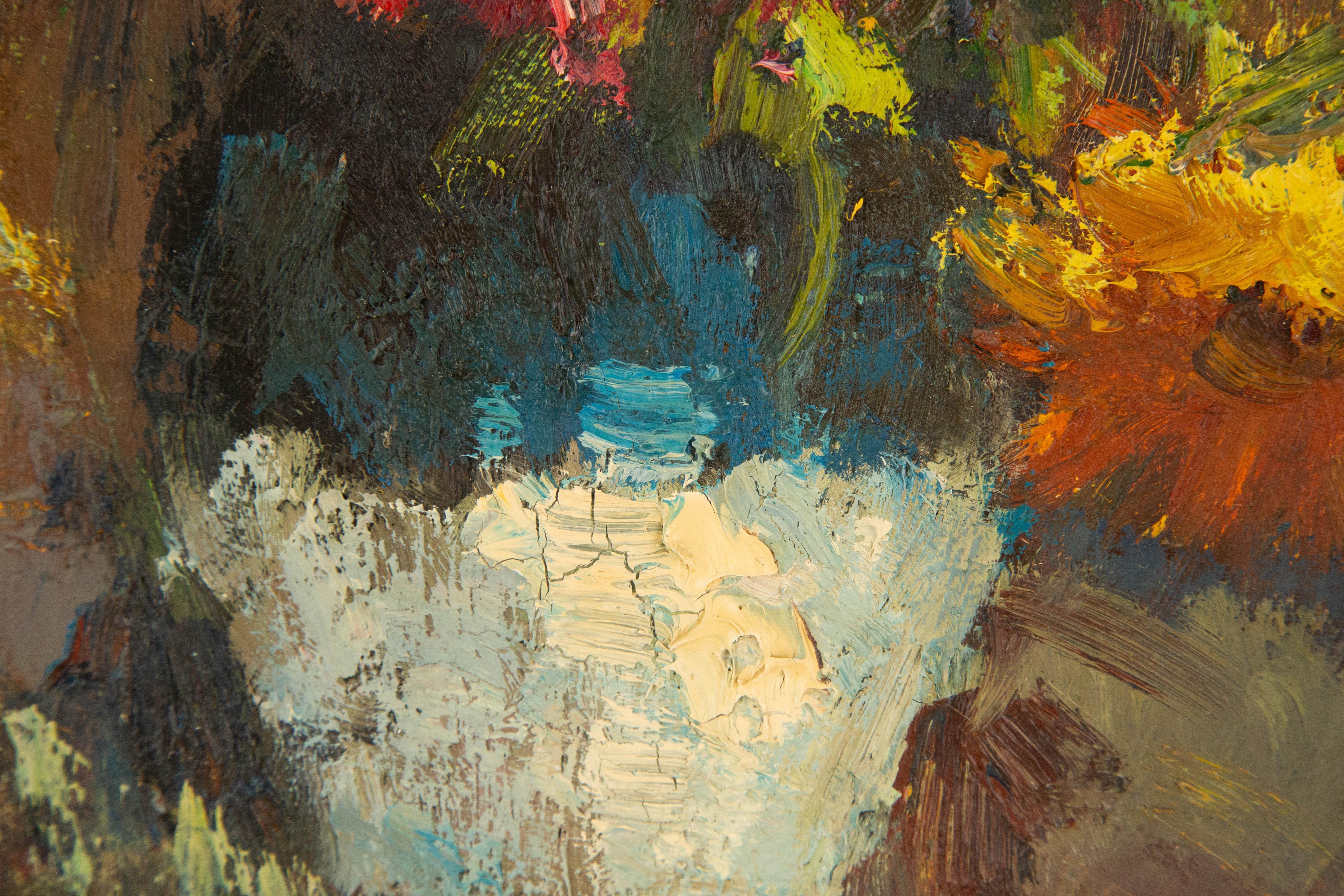 Jingjing Wang Stillleben Original Öl auf Leinwand „Flower Whispering“ im Angebot 6