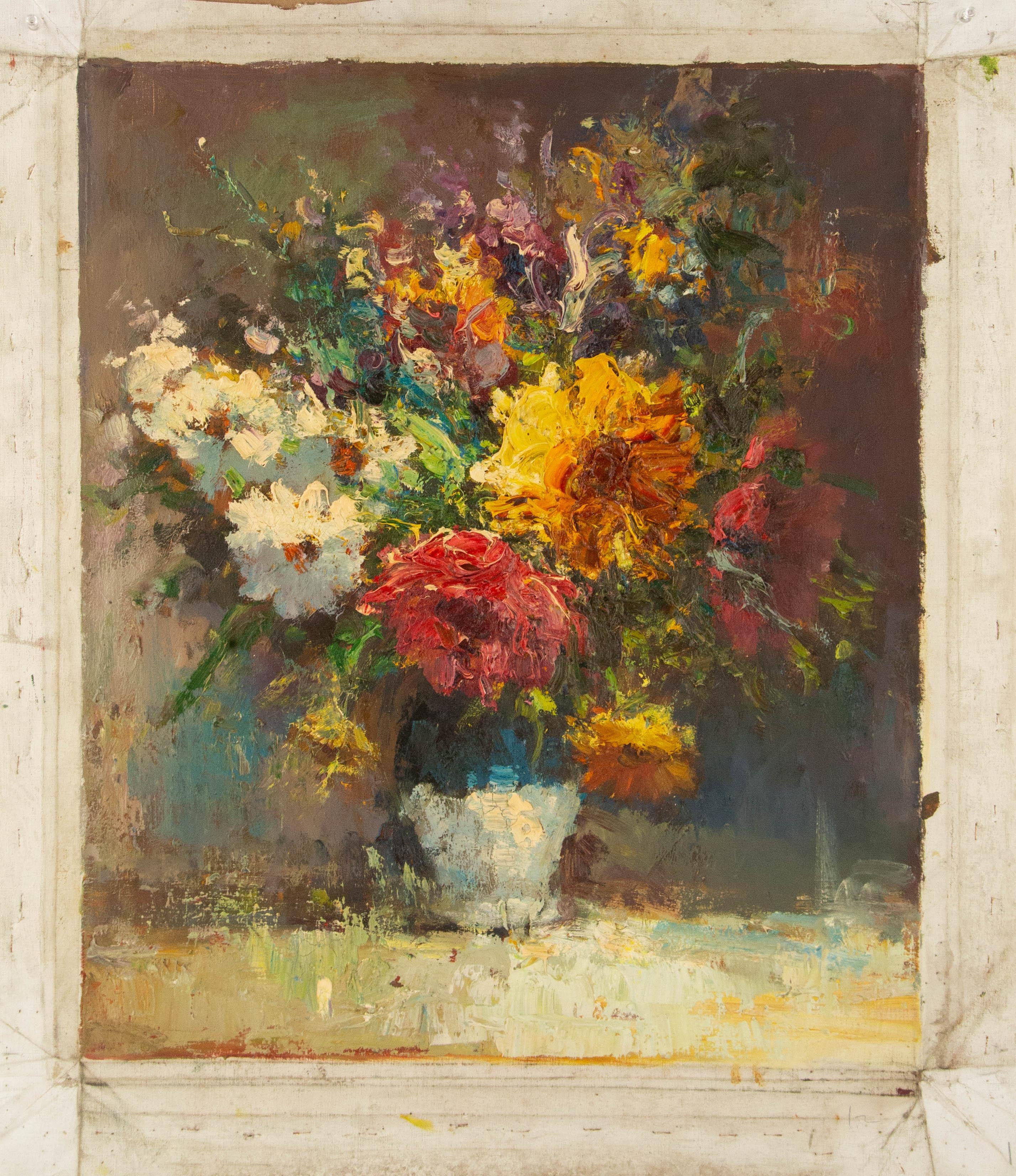 Jingjing Wang Stillleben Original Öl auf Leinwand „Flower Whispering“ im Angebot 7