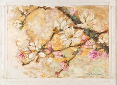 Jingjing Wang Floral Original Oil On Canvas "Flower Knows III" (La fleur sait III)