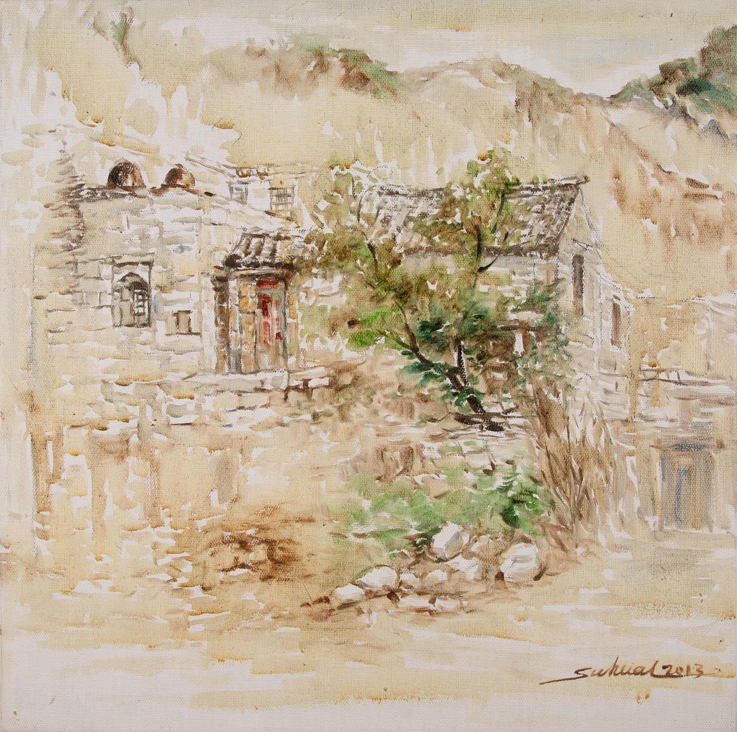 Jingjing Wang Impressionist Original Oil On Canvas 