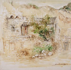 Jingjing Wang Óleo sobre lienzo original impresionista "Anhelo primaveral 3"