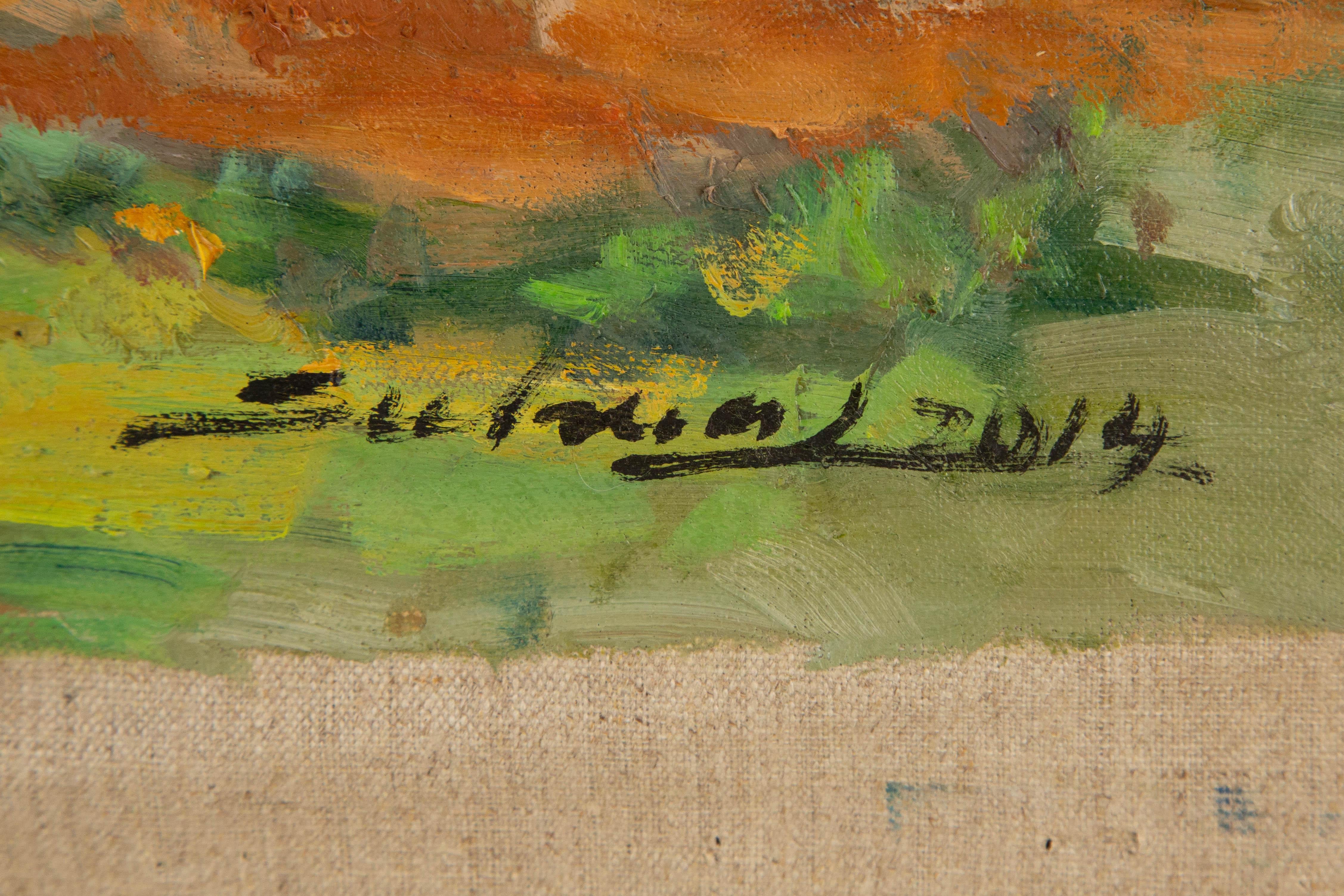 Jingjing Wang Landscape Original Oil On Canvas 
