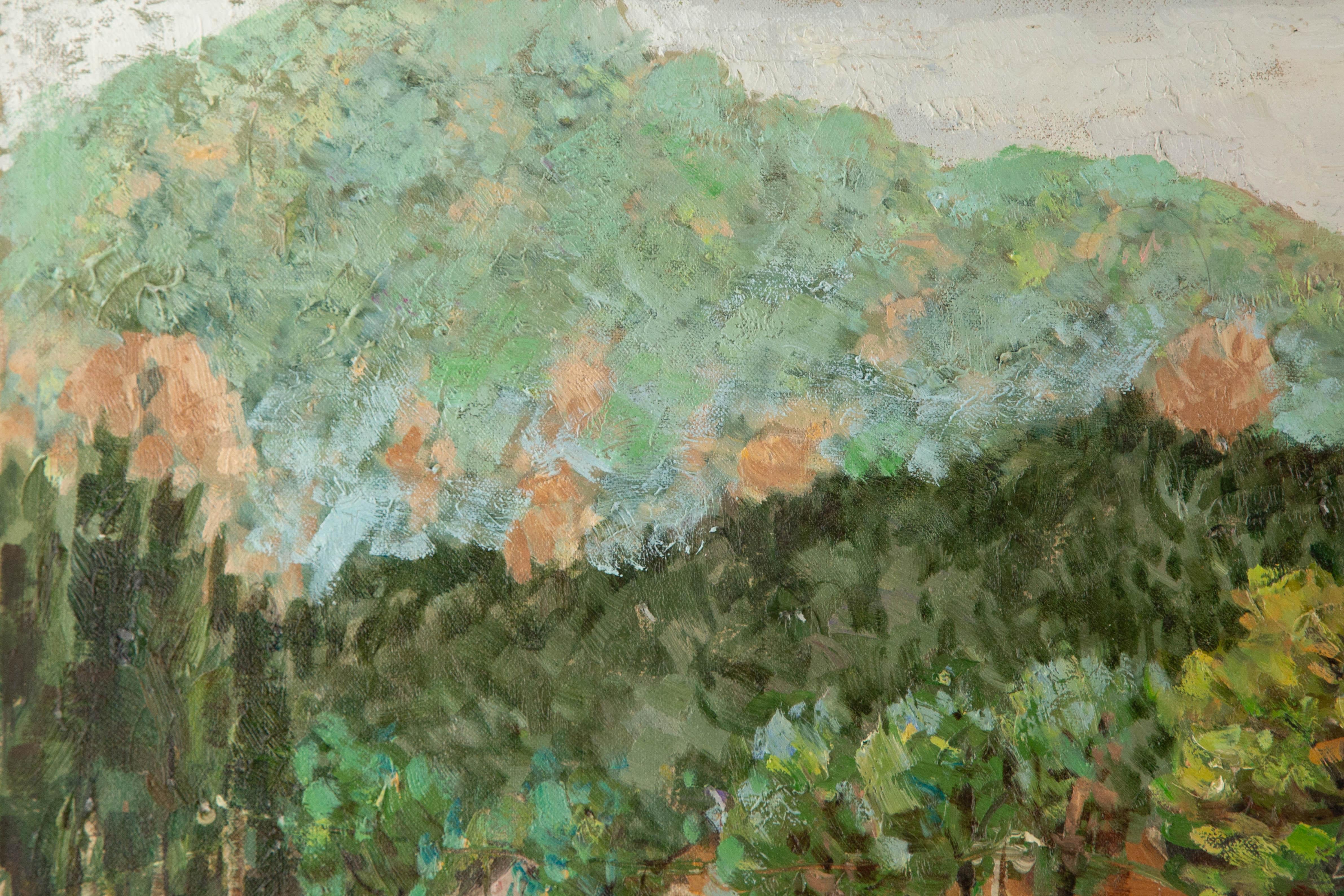 Jingjing Wang Landscape Original Oil On Canvas 