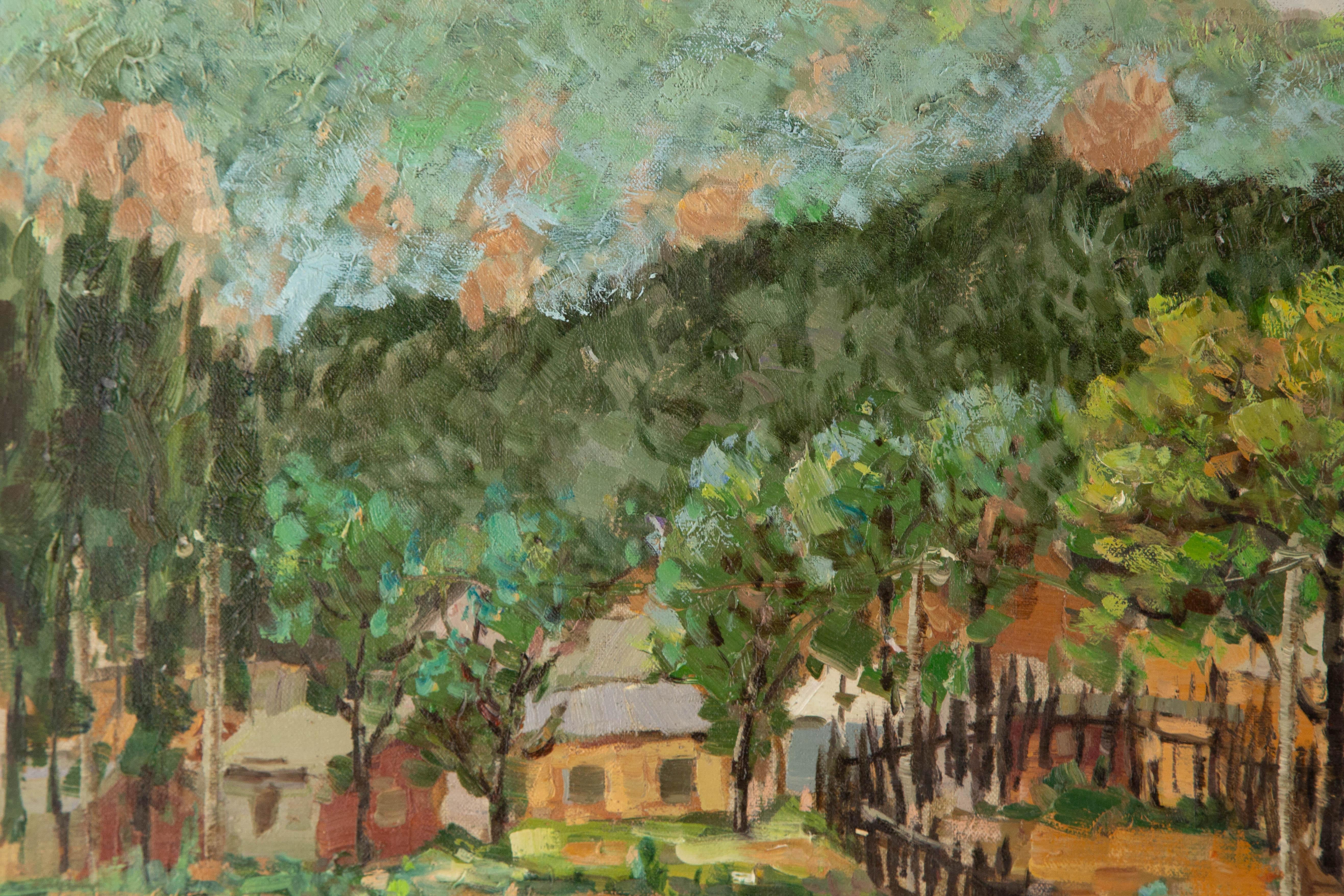 Jingjing Wang Landscape Original Oil On Canvas 