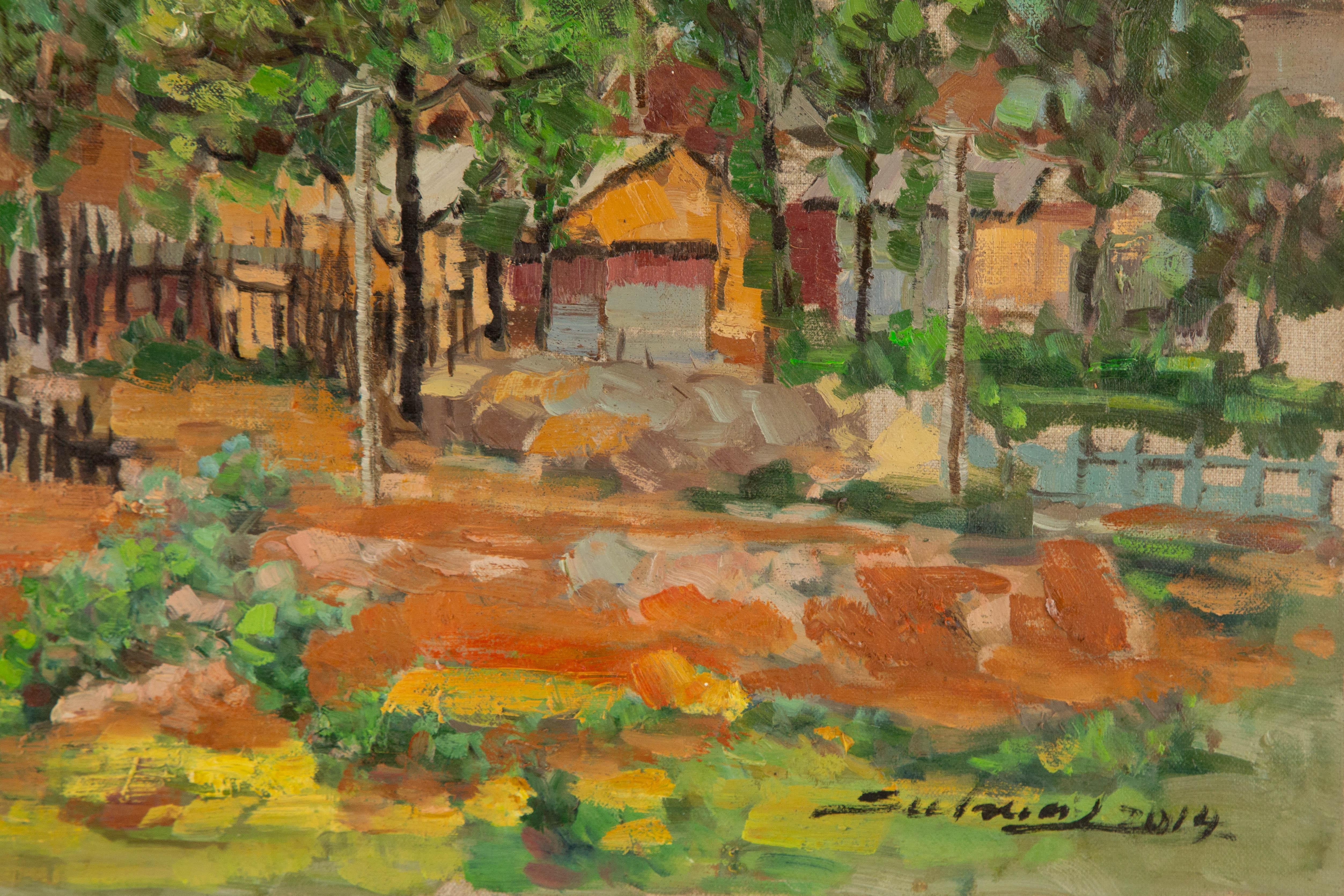 Jingjing Wang Landscape Original Oil On Canvas 