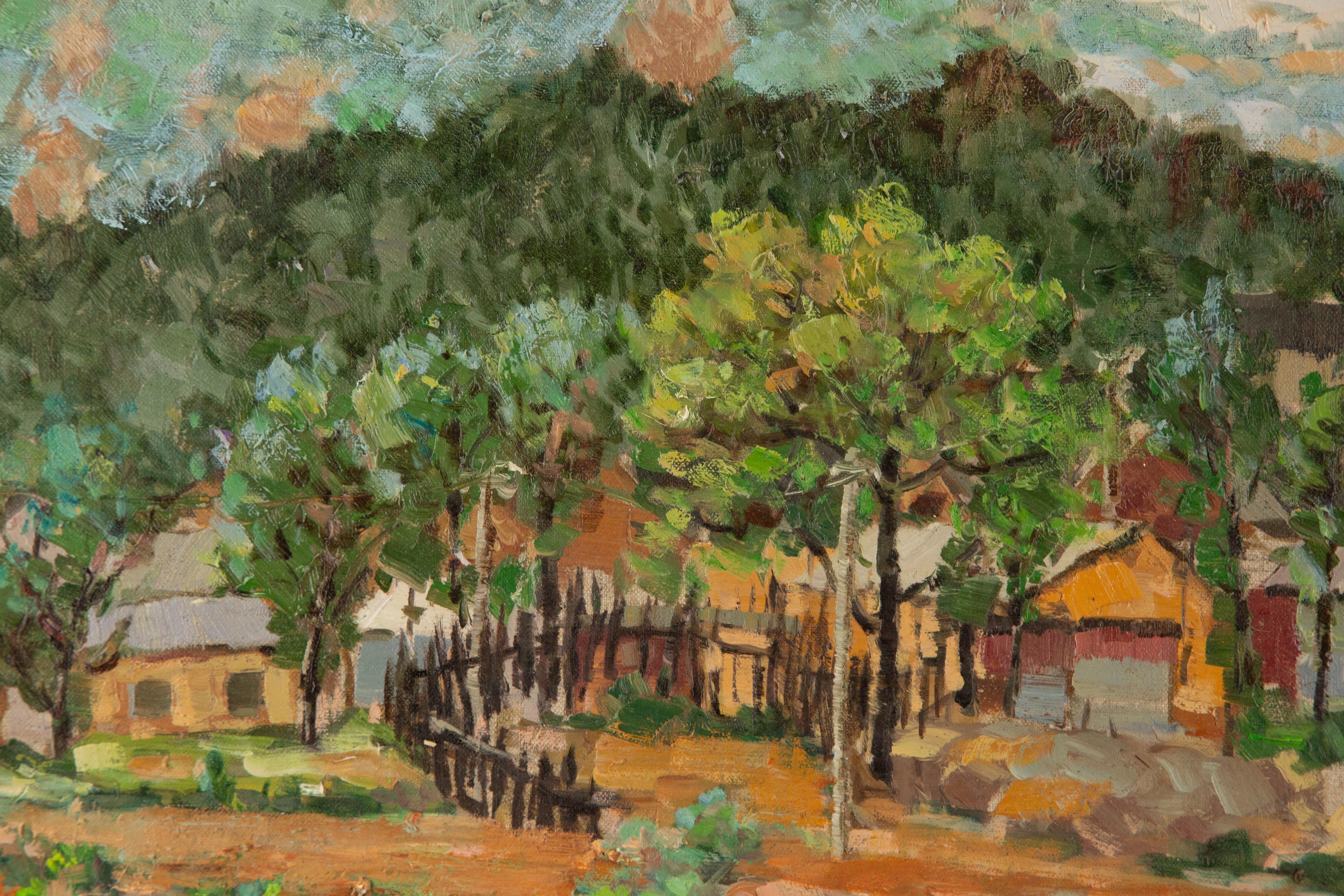 Jingjing Wang Landscape Original Oil On Canvas 