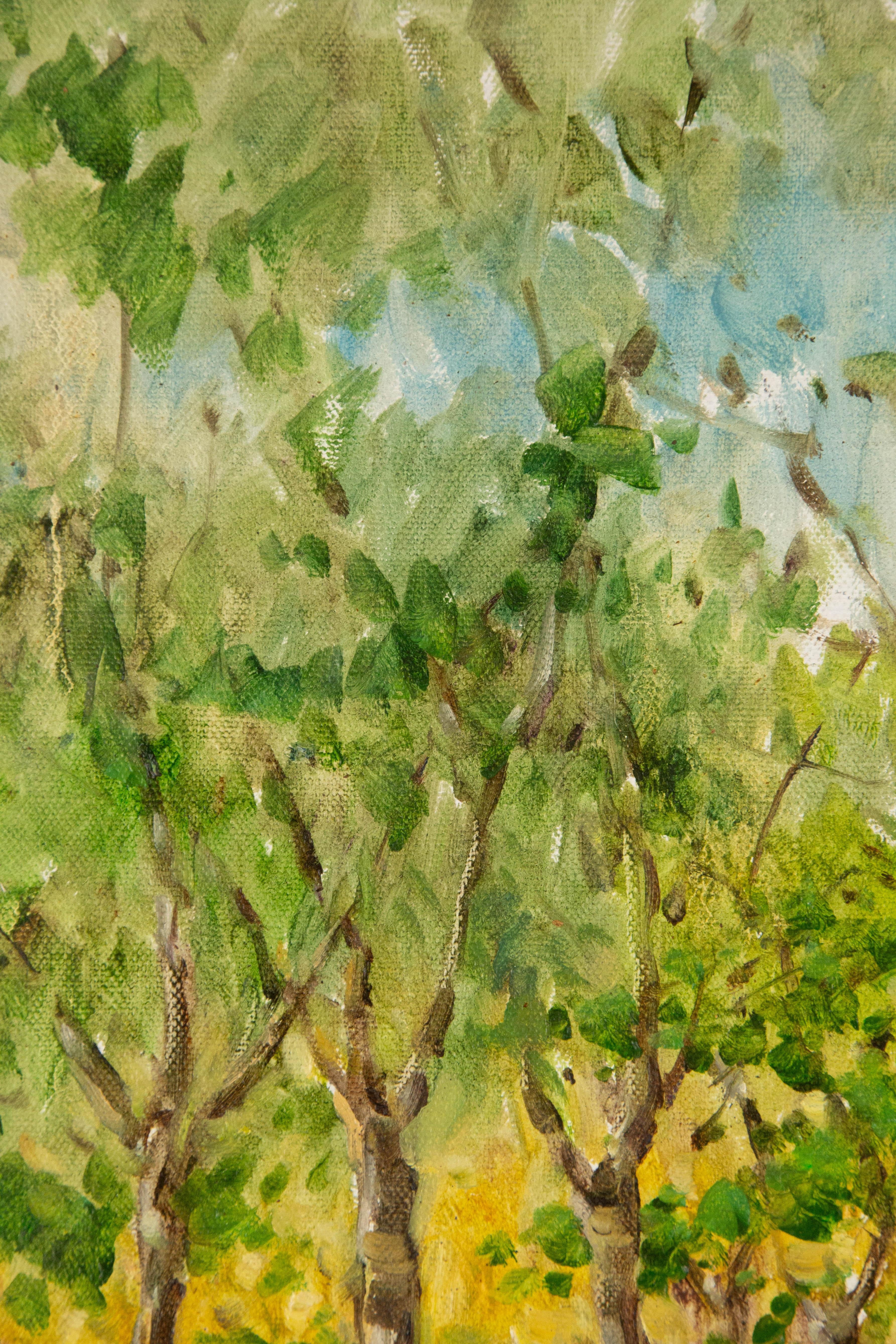 Jingjing Wang Landscape Original Oil On Canvas 