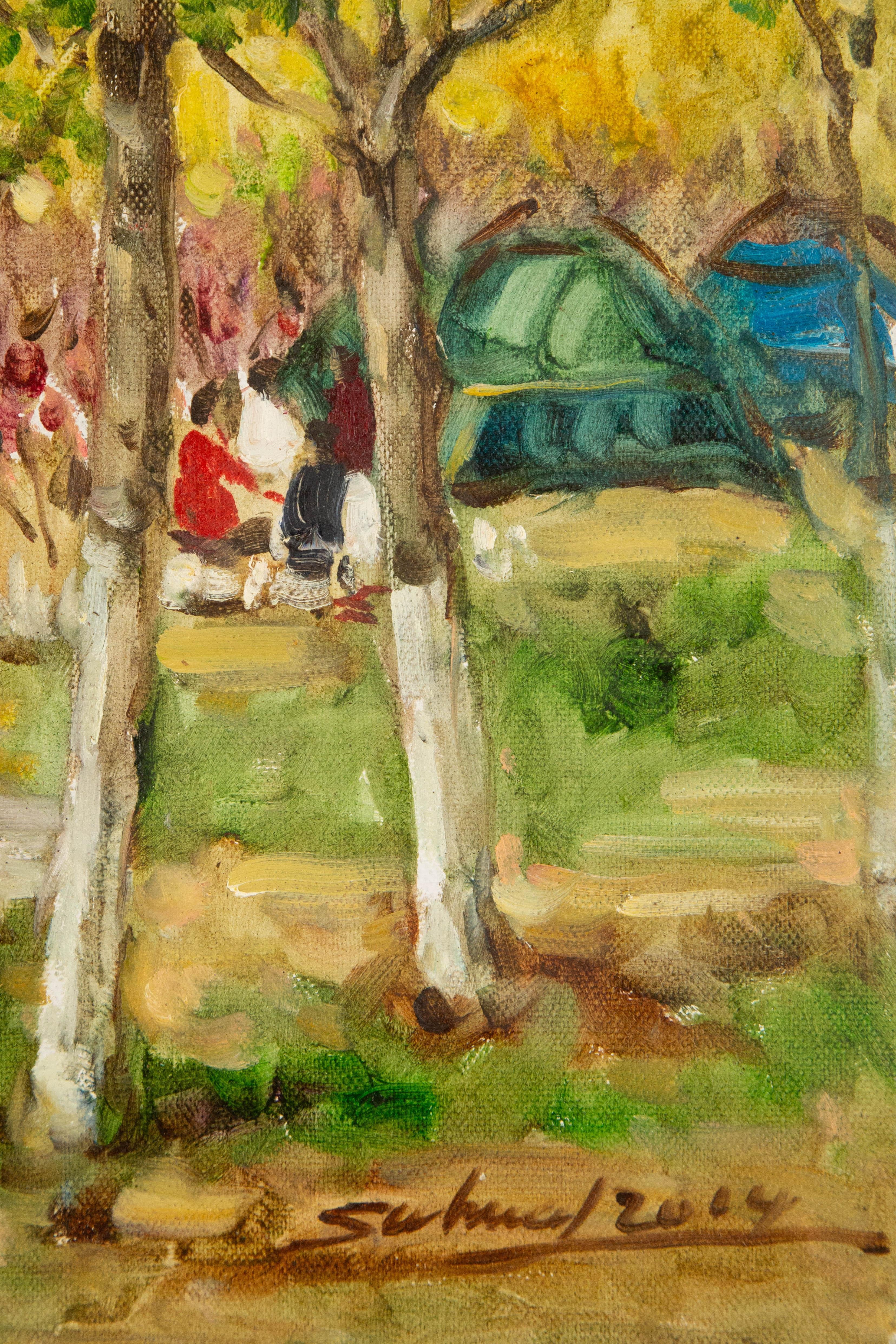 Jingjing Wang Landscape Original Oil On Canvas 