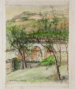 Jingjing Wang Paesaggio Olio originale su tela "Canzone di Xiabei"