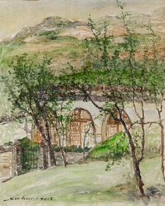 Jingjing Wang Paisaje Original Óleo Sobre Lienzo "Canción de Xiabei"