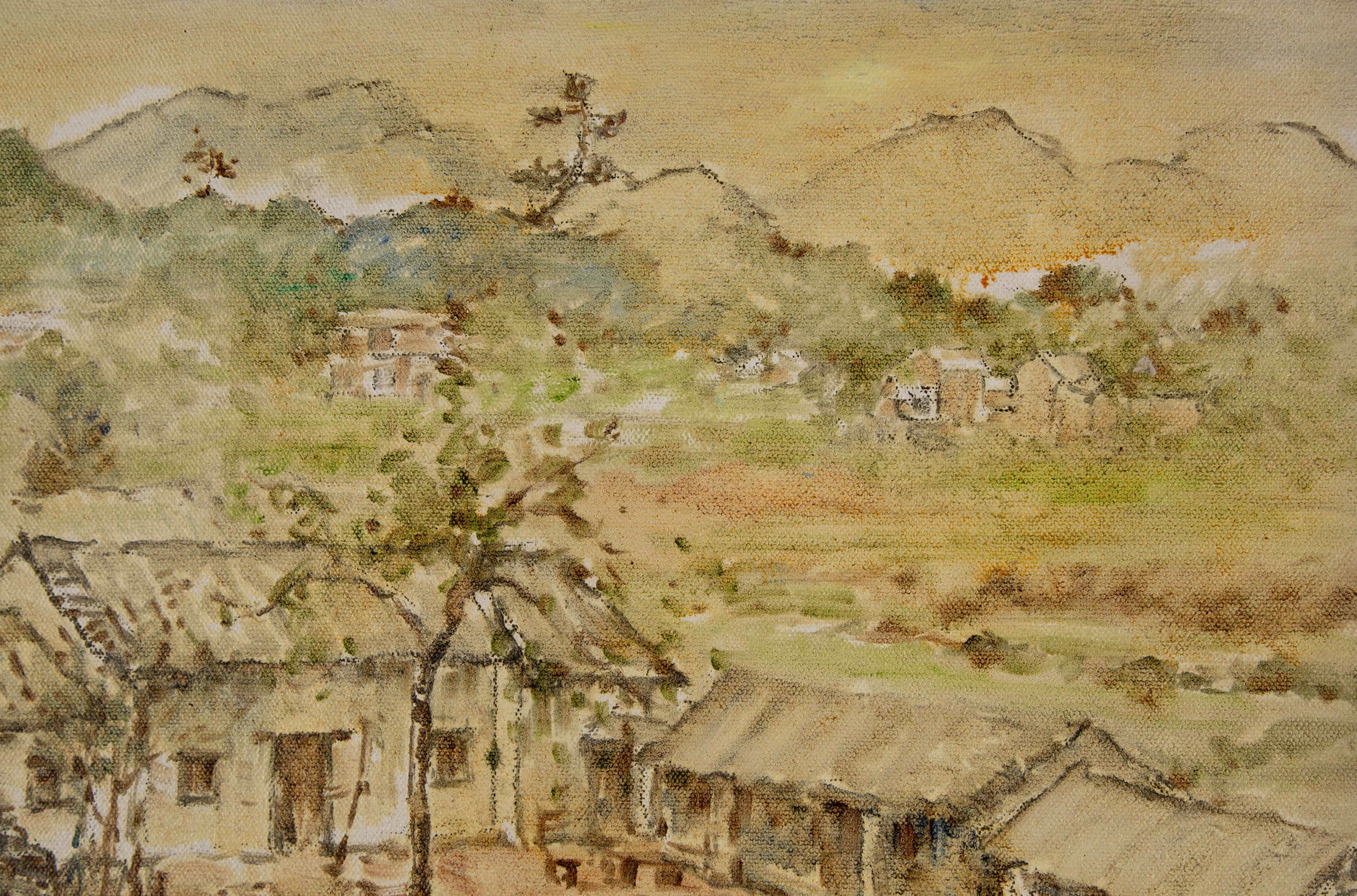 Jingjing Wang Landscape Original Oil Painting 