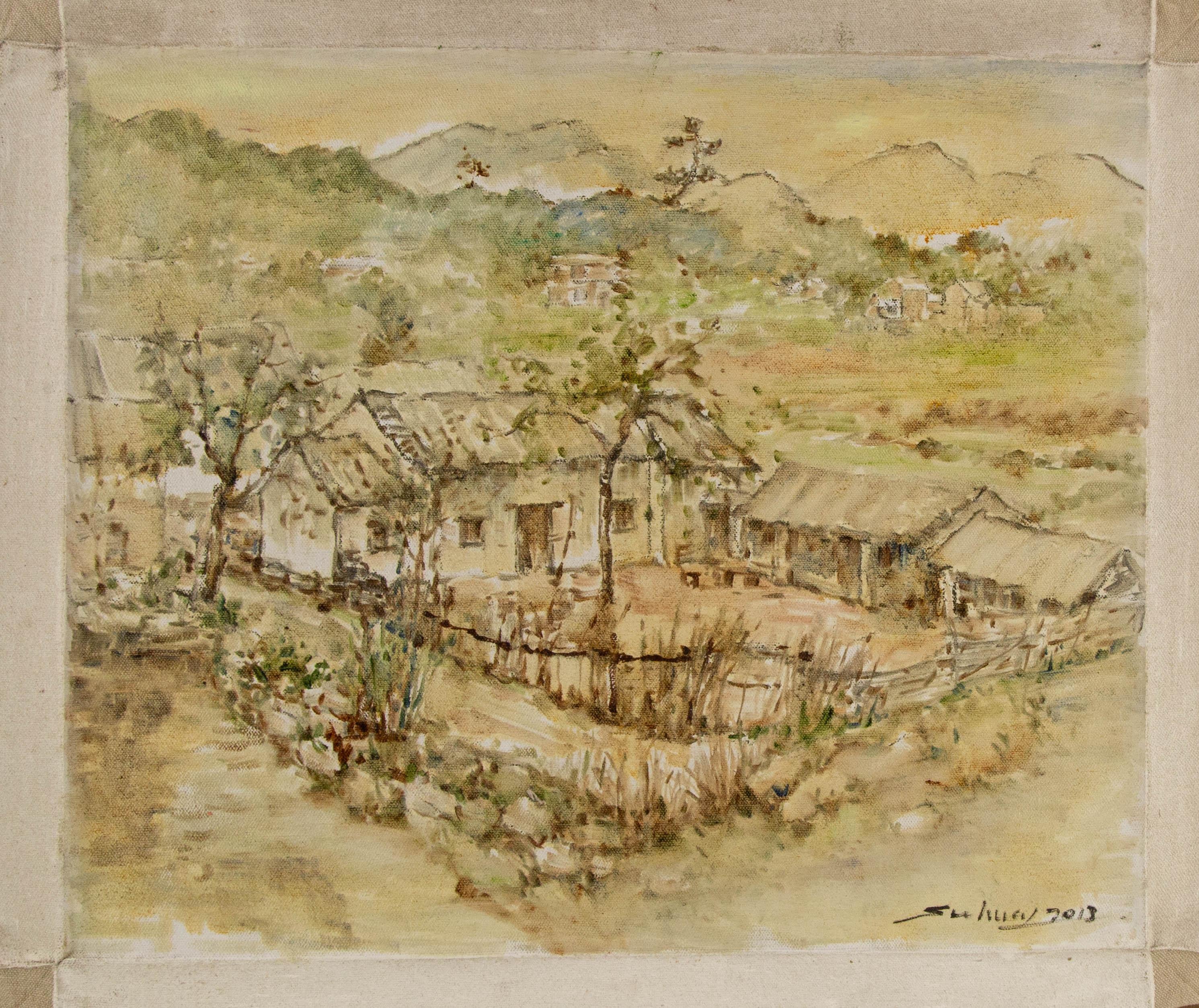 Jingjing Wang Landscape Original Oil Painting 