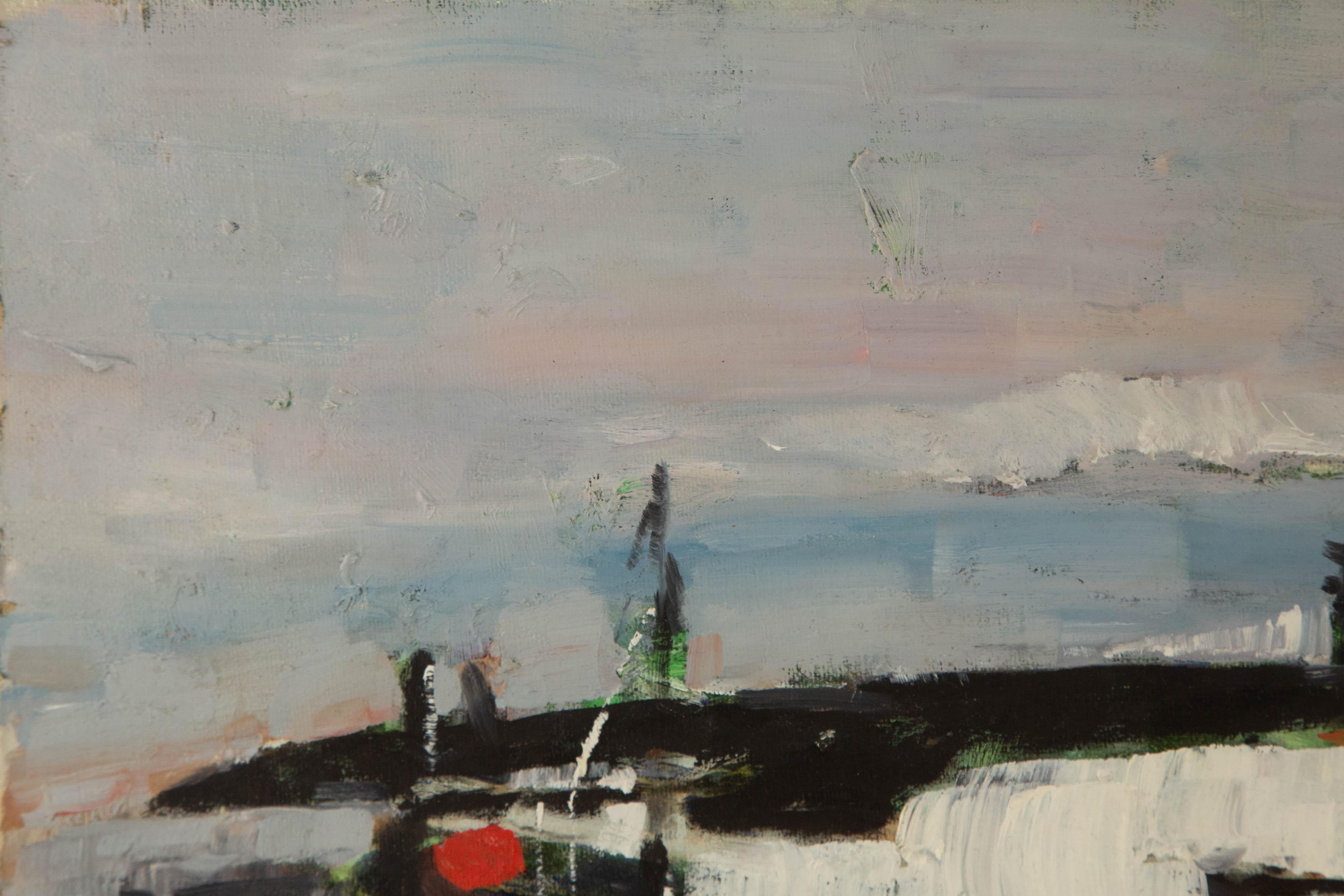 Jingjing Wang Waterscape Original Oil On Canvas 