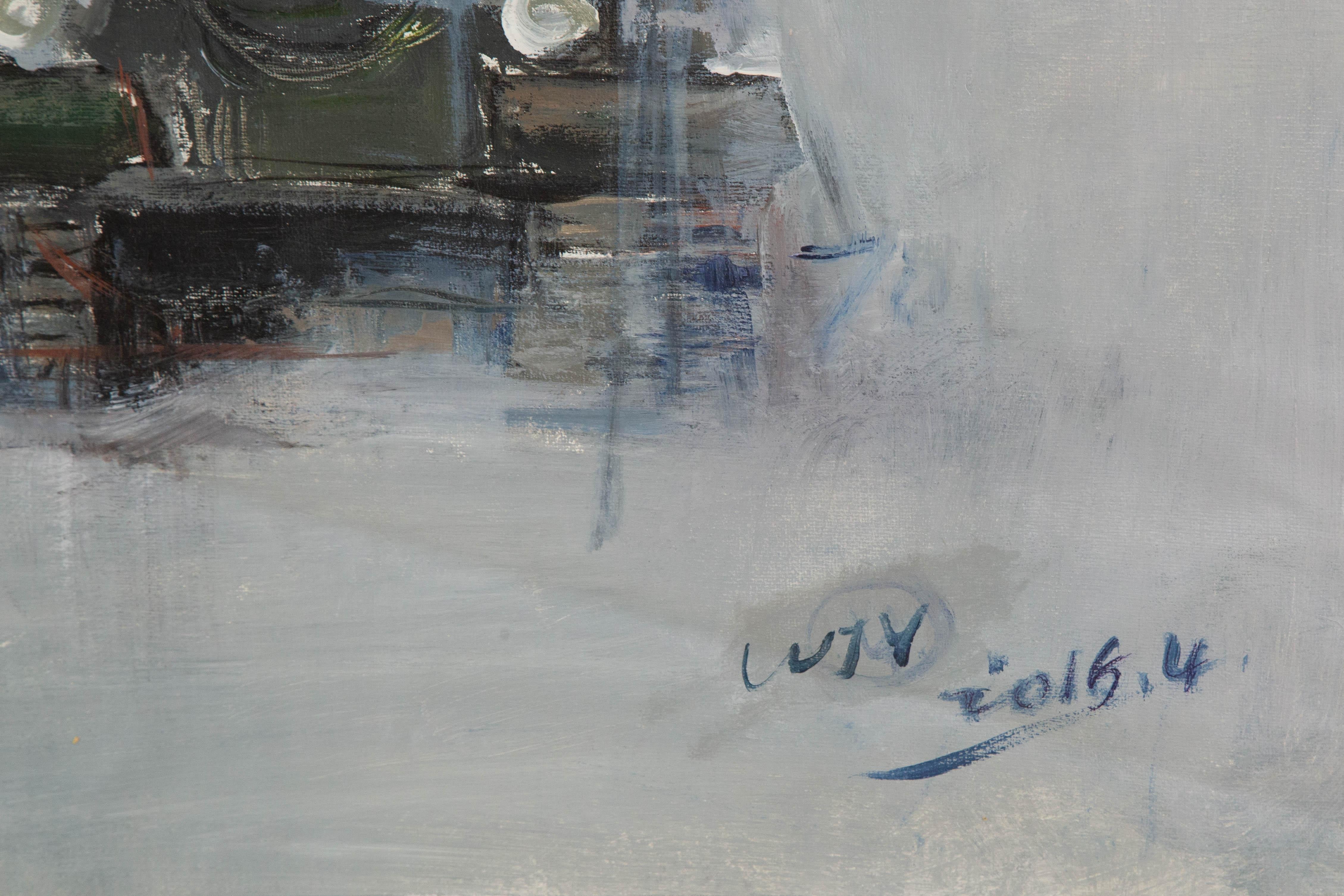 Jingyu Wang Still Life Original Acrylic On Canvas 