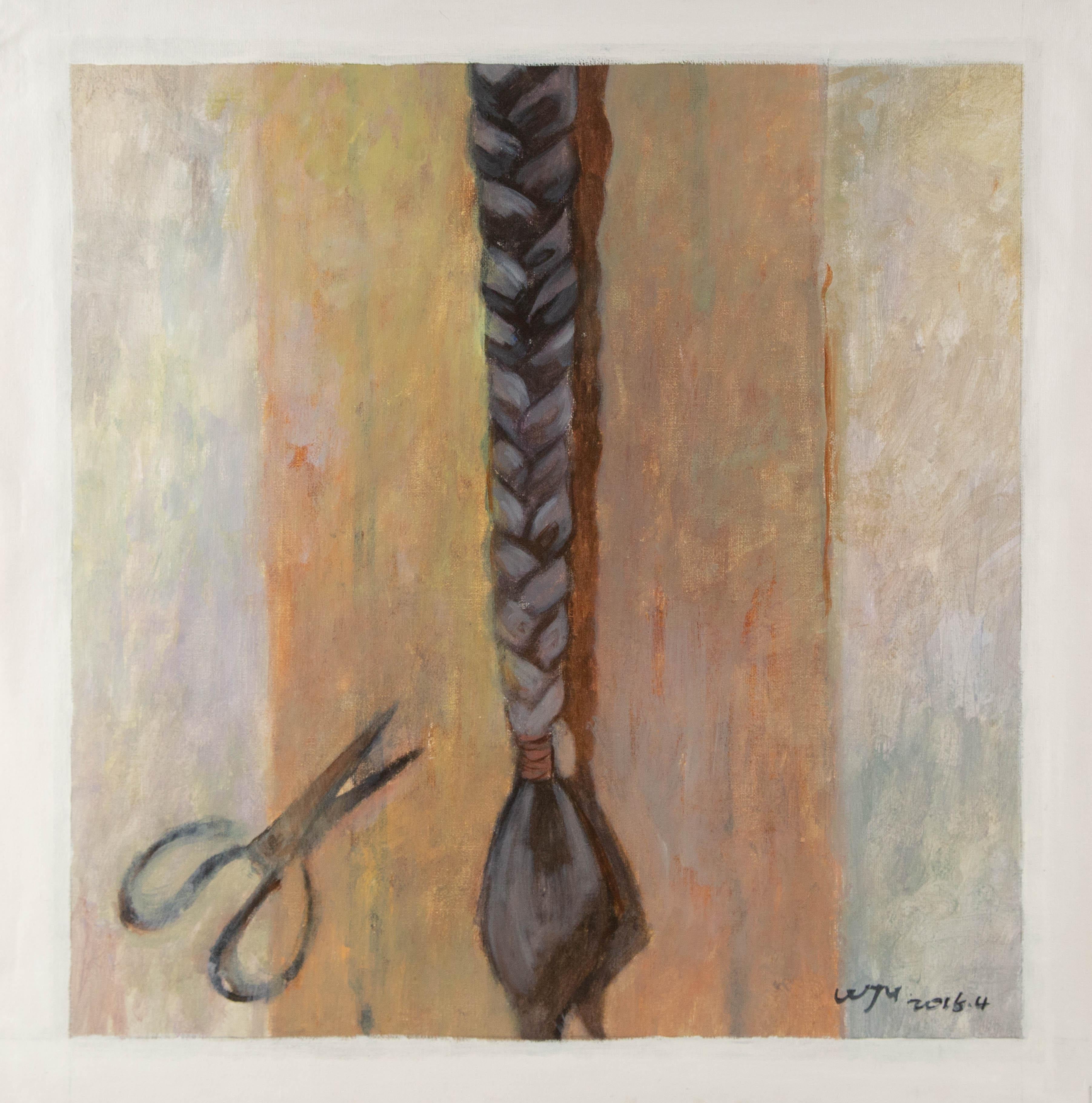Jingyu Wang Stillleben Original-Acryl auf Leinwand 