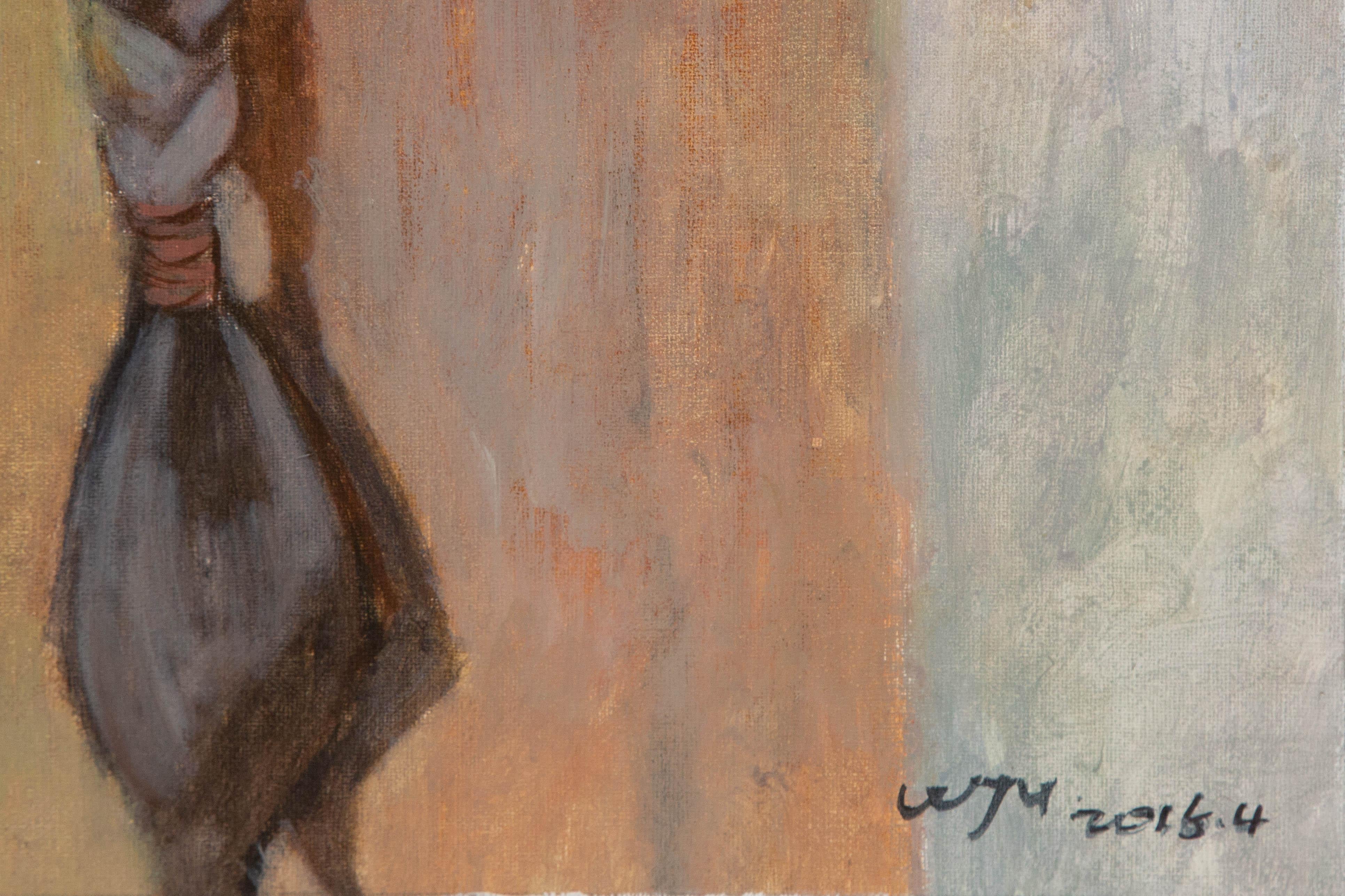 Jingyu Wang Stillleben Original-Acryl auf Leinwand 