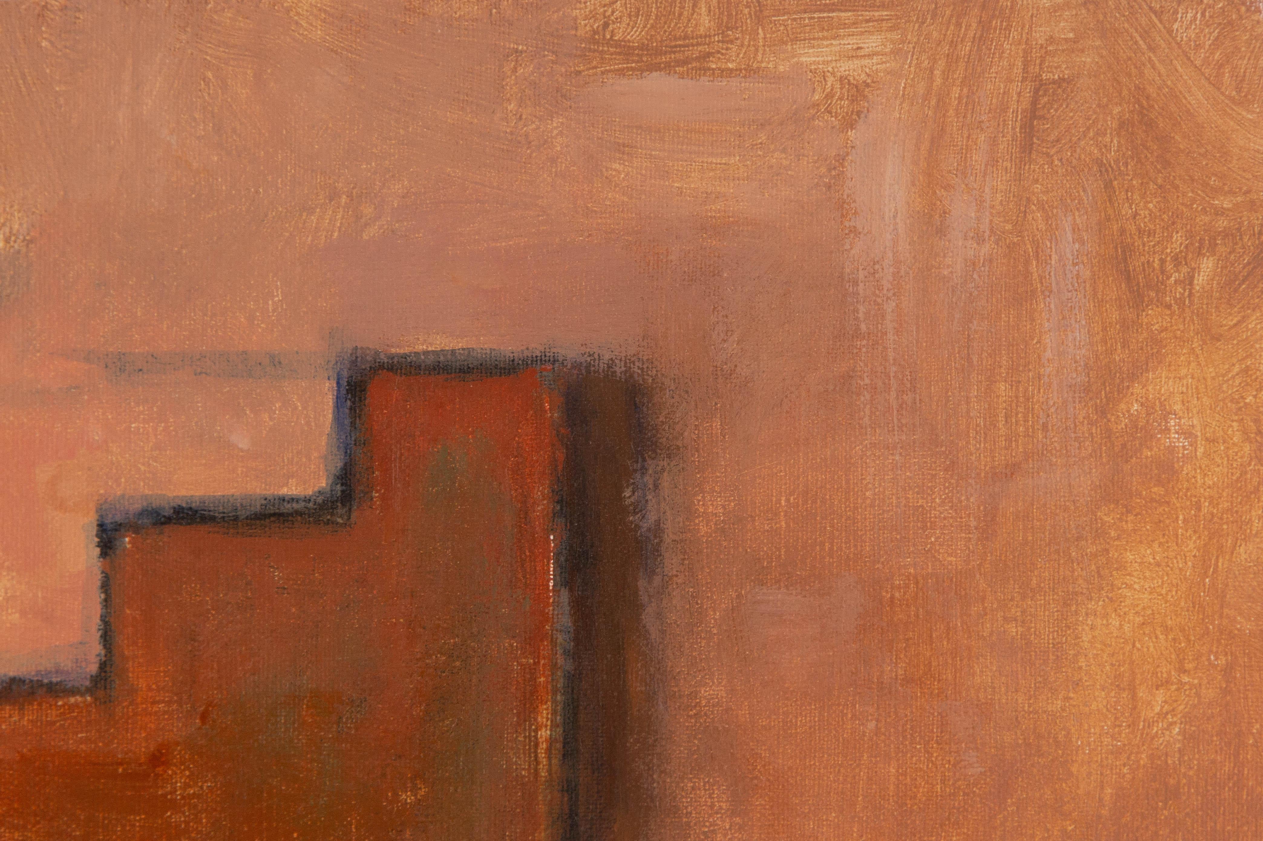  Title: Three Cube
 Medium: Oil on canvas
 Size: 20.5 x 20 inches
 Frame: Framing options available!
 Condition: The painting appears to be in excellent condition.
 Note: This painting is unstretched, shipped rolled unless stretching/framing is