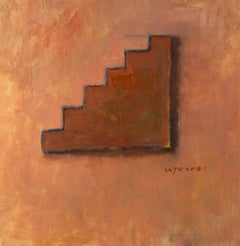 Jingyu Wang Stillleben Original Acryl auf Leinwand "Drei Würfel"