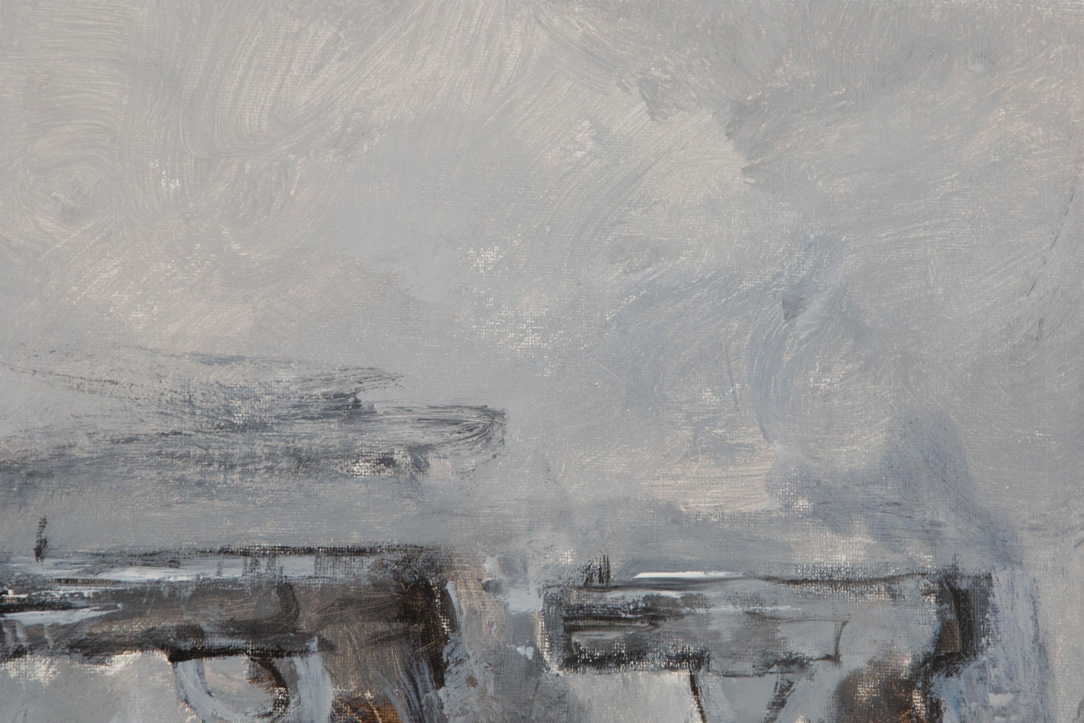  Title: Three Guns
 Medium: Oil on canvas
 Size: 20 x 20.5 inches
 Frame: Framing options available!
 Condition: The painting appears to be in excellent condition.
 Note: This painting is unstretched, shipped rolled unless stretching/framing is