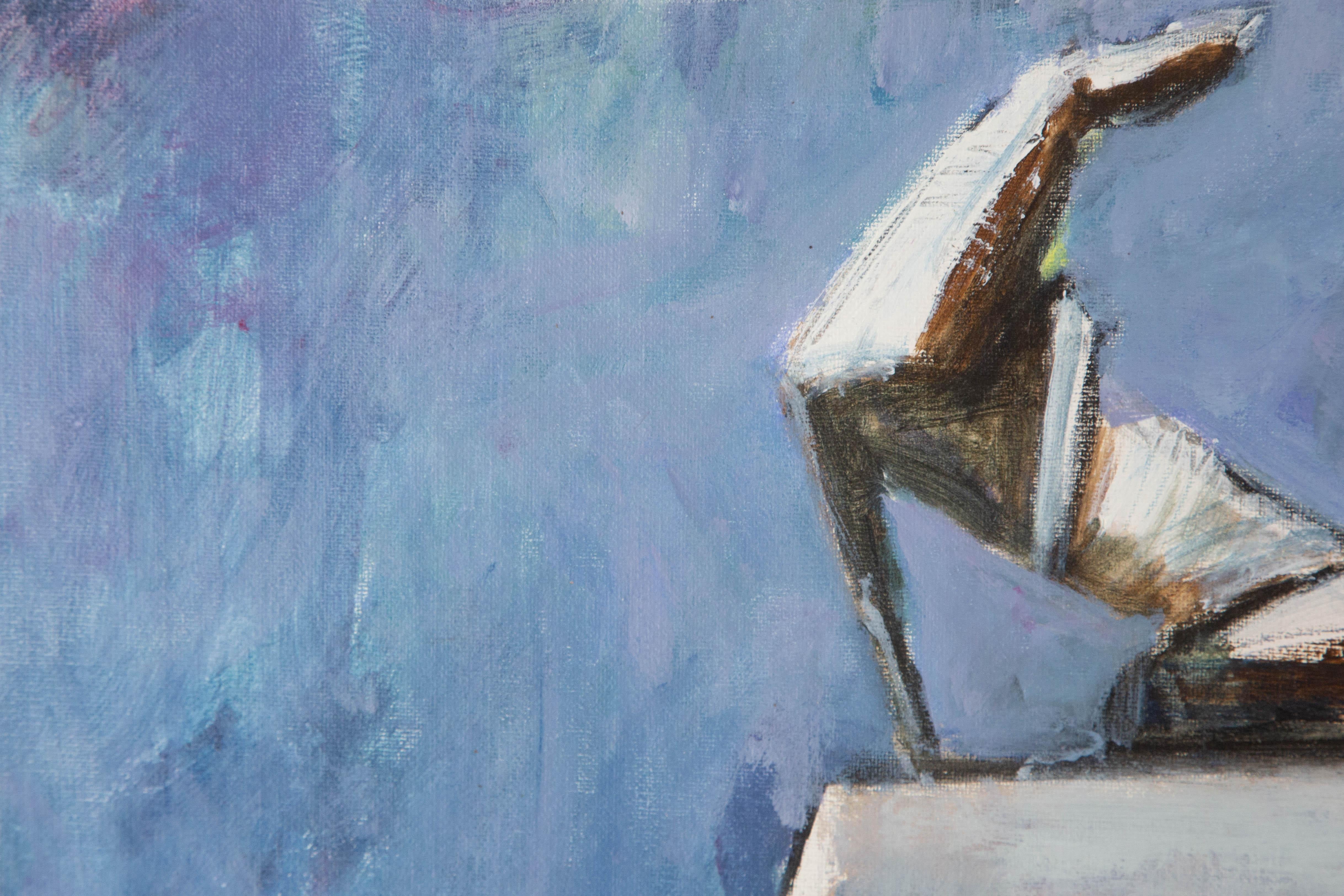 Jingyu Wang Stillleben Original Öl auf Leinwand 