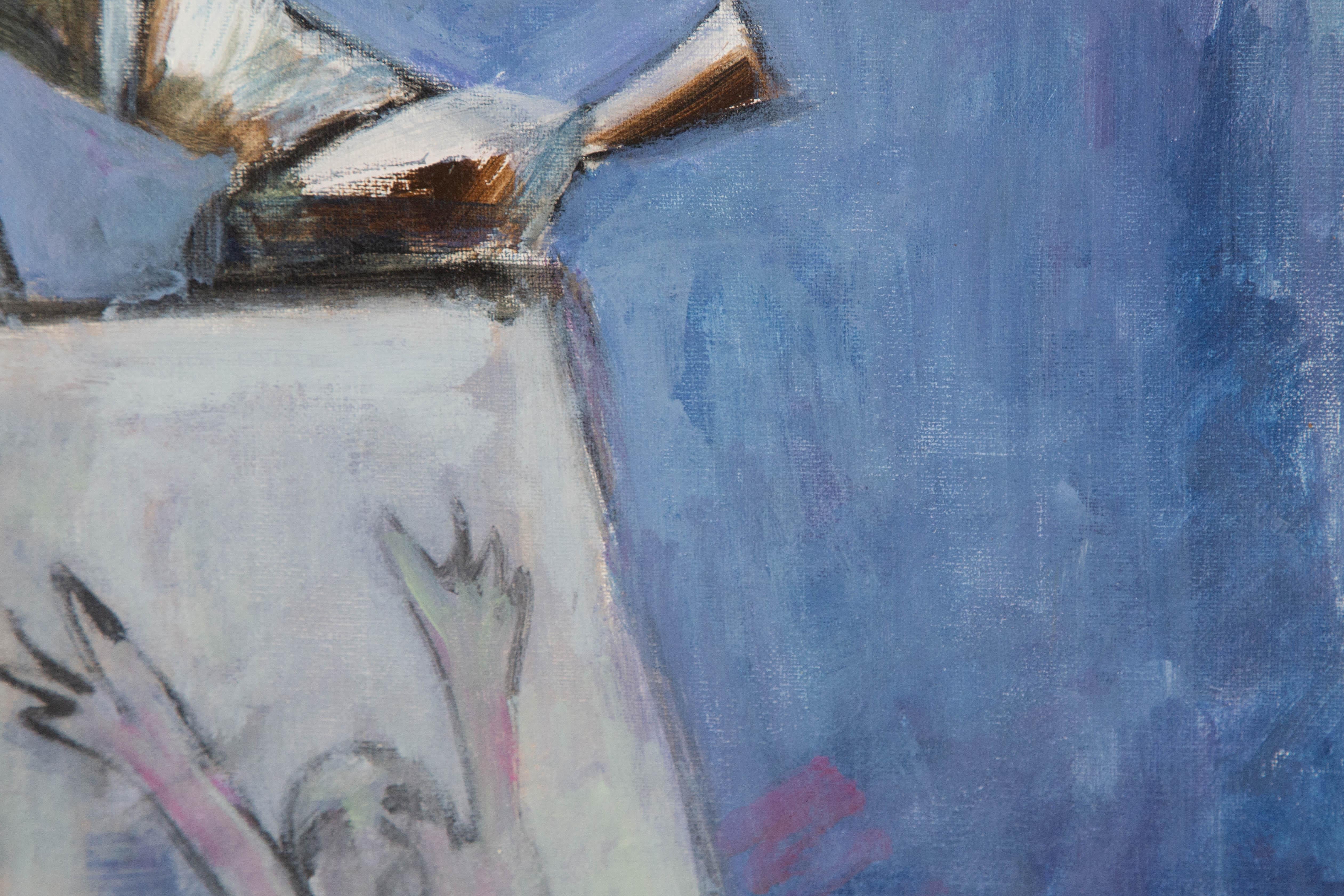 Jingyu Wang Stillleben Original Öl auf Leinwand 