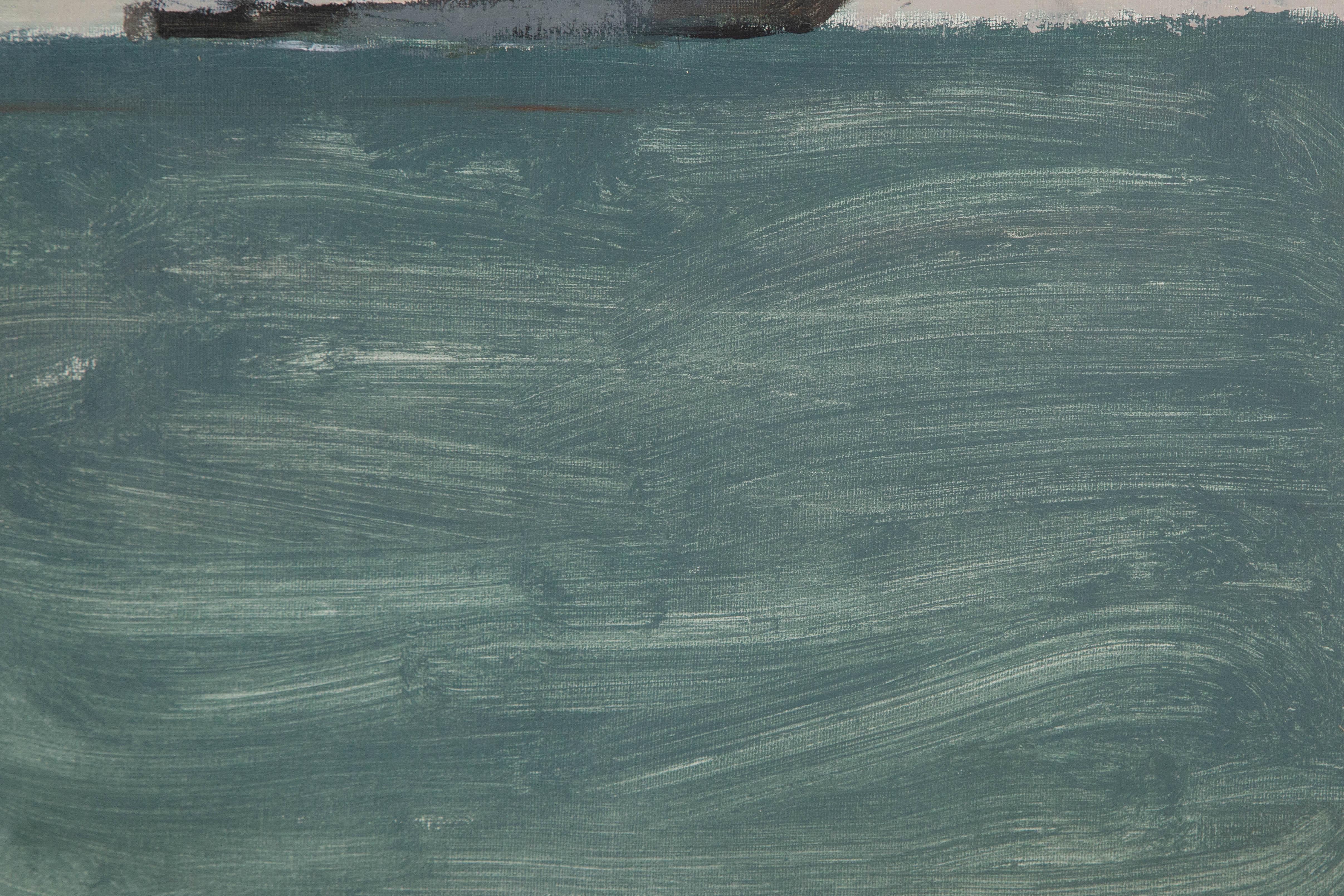 Jingyu Wang Wasserlandschaft Original-Acryl auf Leinwand 
