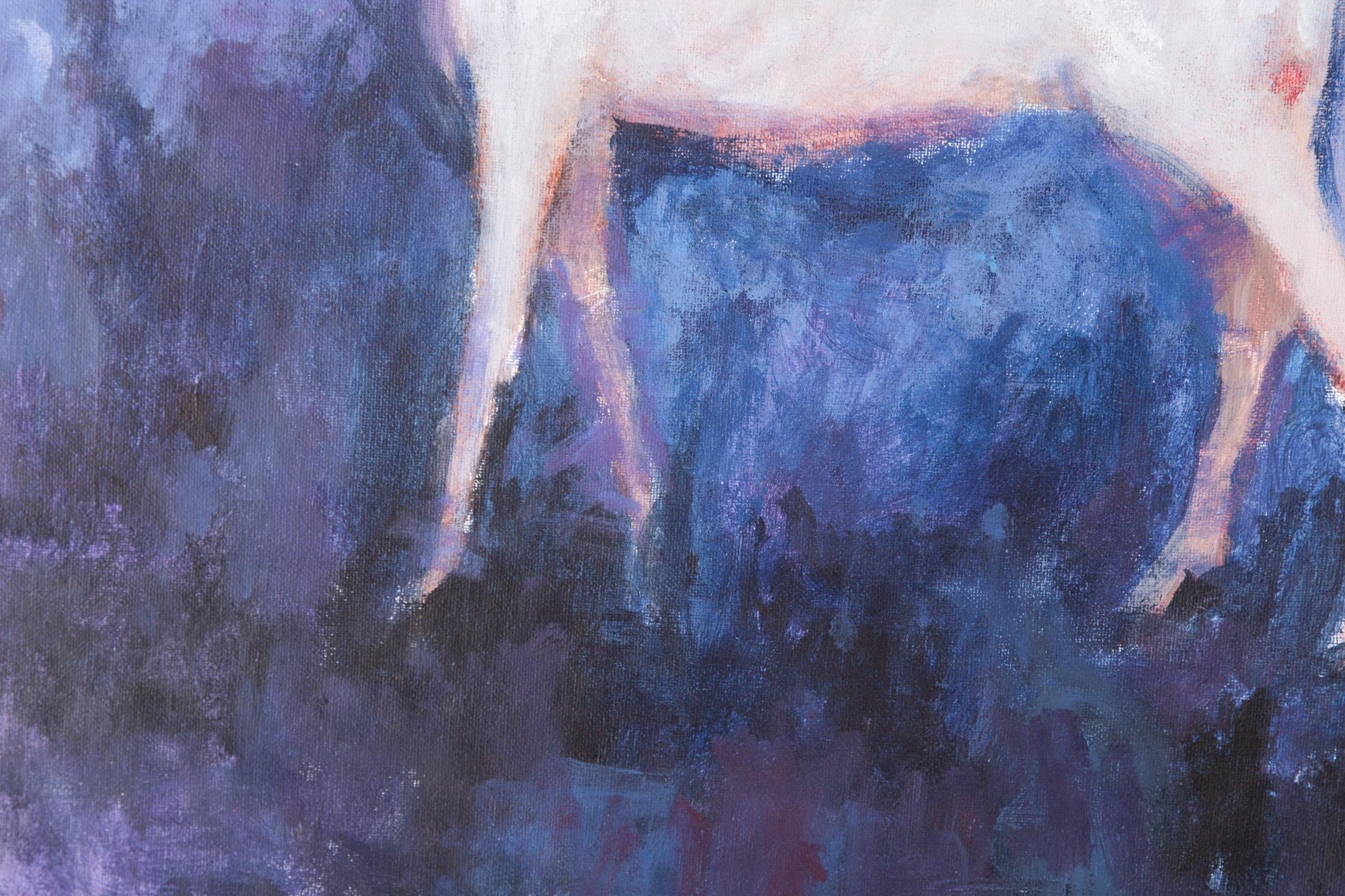 paintings of white horses