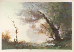 Jinqiao Chen Landscape Original Oil On Canvas "Impression II"