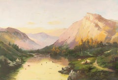 Jinqiao Chen Landscape Original Oil On Canvas "Impression IV"