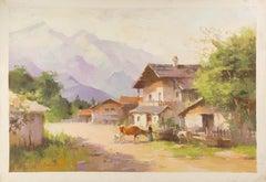 Jinqiao Chen Landscape Original Oil On Canvas "Impression V"