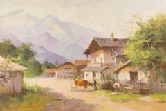 Jinqiao Chen Landscape Original Oil On Canvas "Impression V"