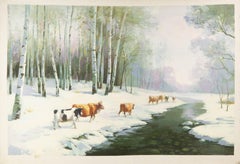 Jinqiao Chen Landscape Original Oil On Canvas "Impression VI"