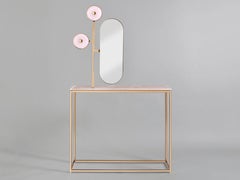 'Jinshi Pink Jade' Luminous Console with Pink Jade Top