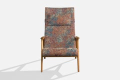 JIO-möbler, Lounge Chair, Oak, Fabric, Sweden, 1960s