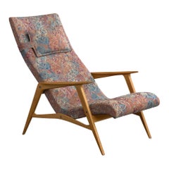 JIO-möbler, Lounge Chair, Oak, Fabric, Sweden, 1960s