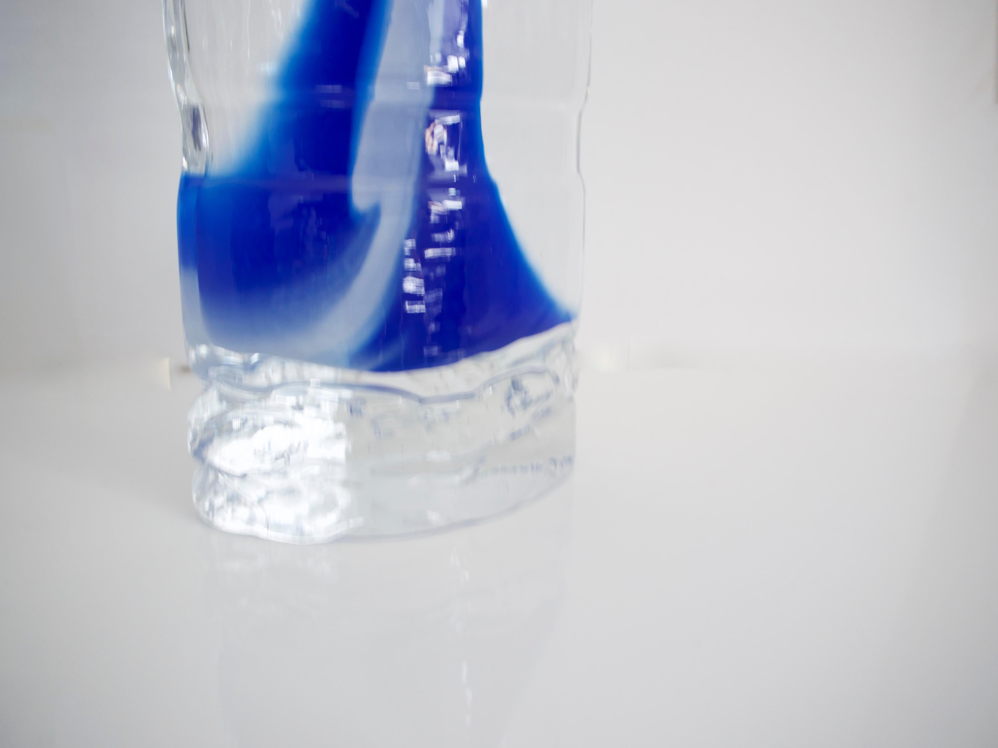 Jiri Beranek Studio Glass Vase with Ingrid Glass Voltive In Good Condition In Halstead, GB