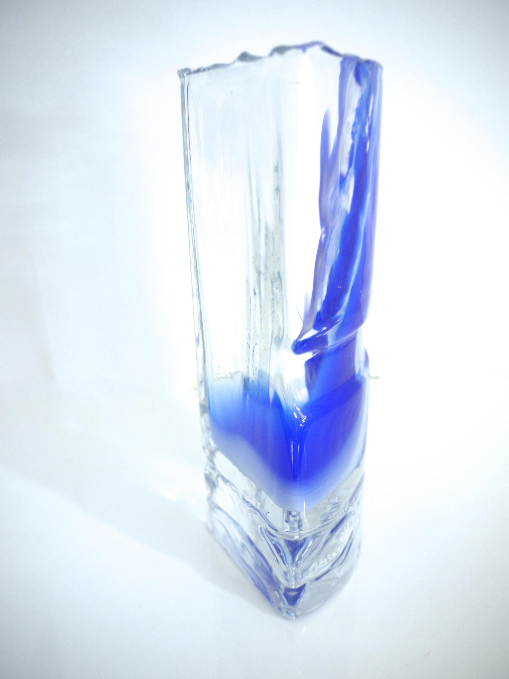 Mid-20th Century Jiri Beranek Studio Glass Vase with Ingrid Glass Voltive