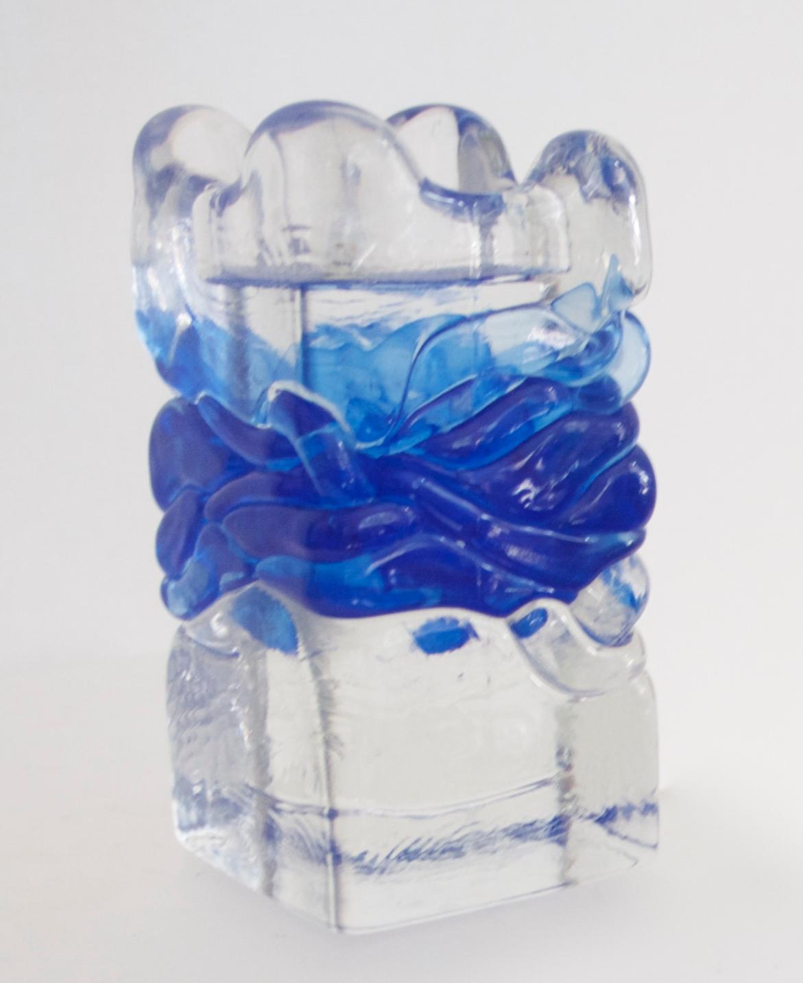 Jiri Beranek Studio Glass Vase with Ingrid Glass Voltive 1