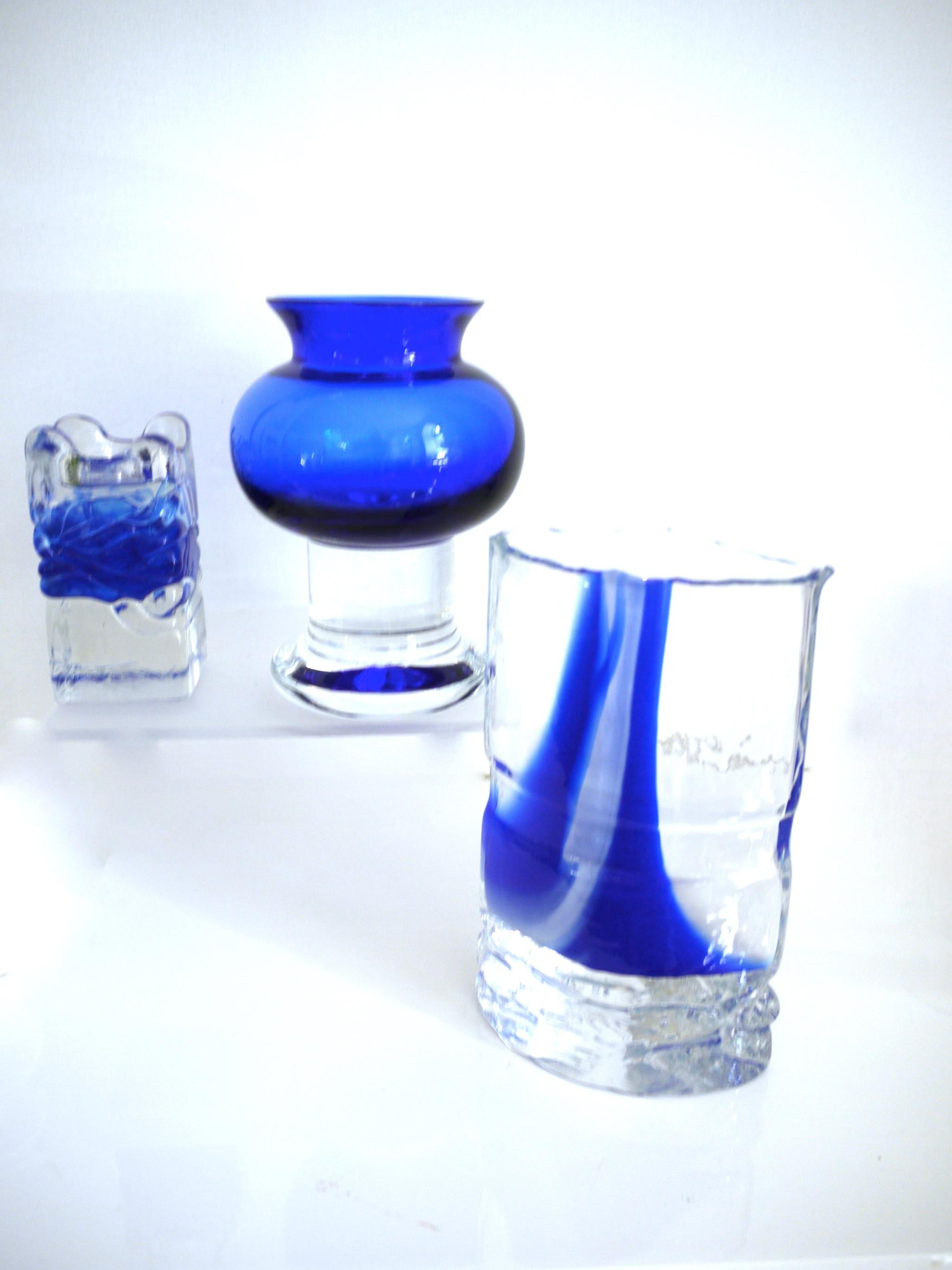 Jiri Beranek Studio Glass Vase with Ingrid Glass Voltive 2