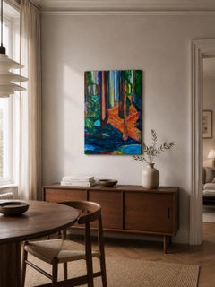 Dance Between the Tennis Balls, Acrylic on Canvas, 80x60 cm, 2025