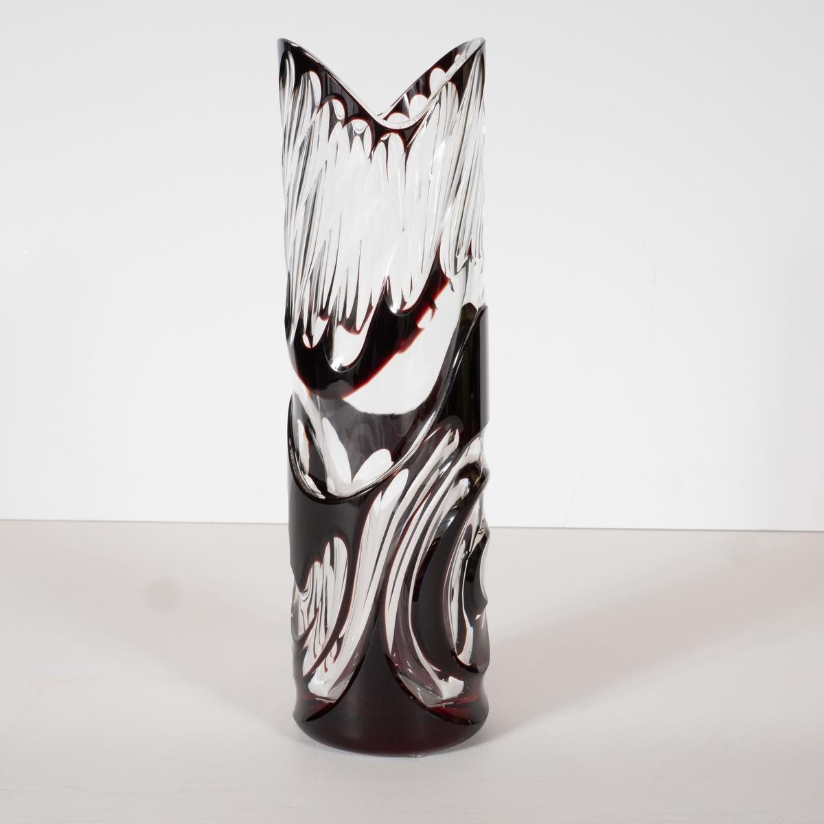 Vaso in vetro artistico 