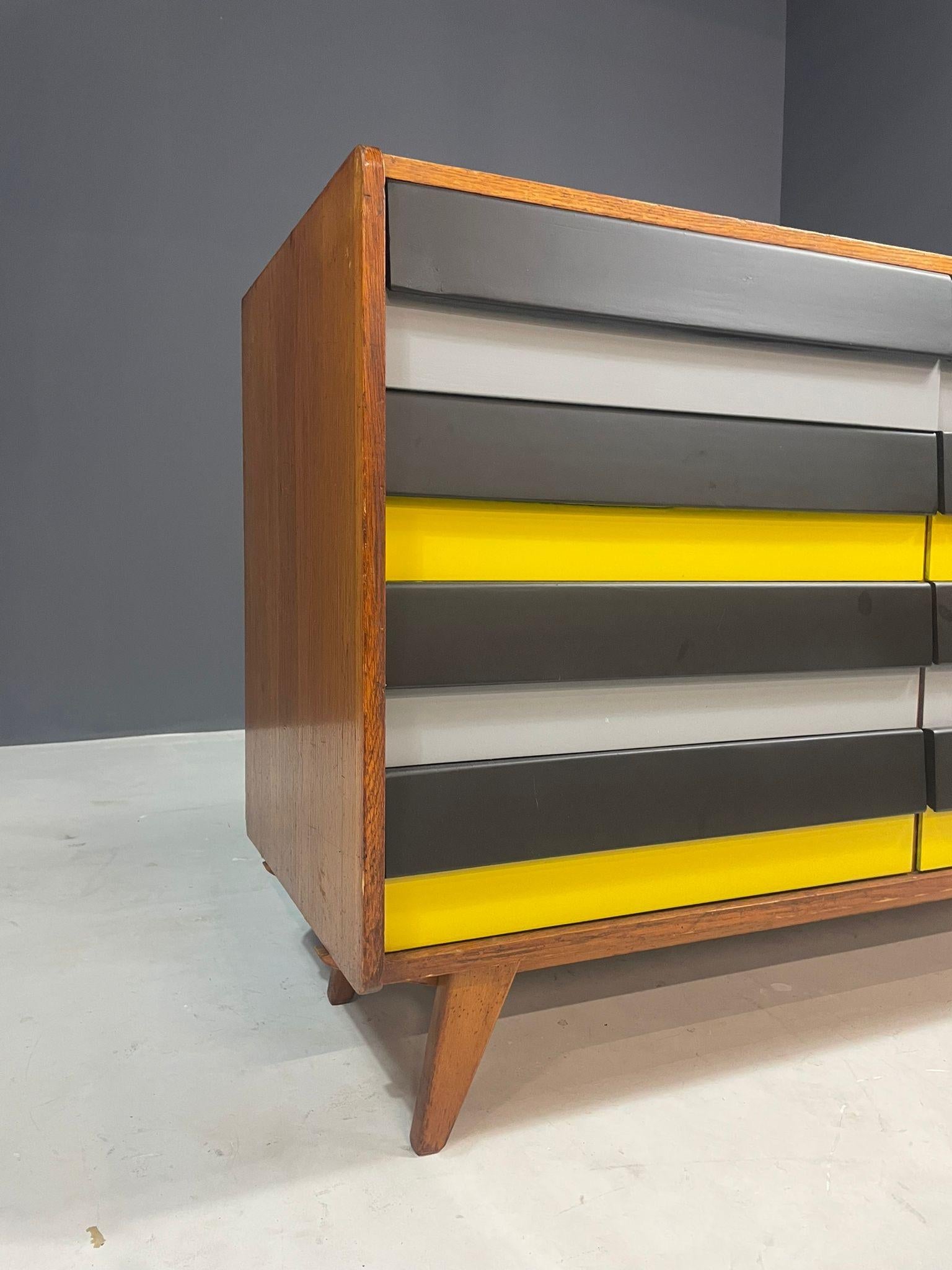 Jiří Jiroutek Chest for Interiér Praha, Model U-452, Czechoslovakia 1960s For Sale 7