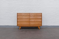 Jiří Jiroutek U 453 Oak Sideboard for Interiér Praha, Czechoslovakia, 1960s