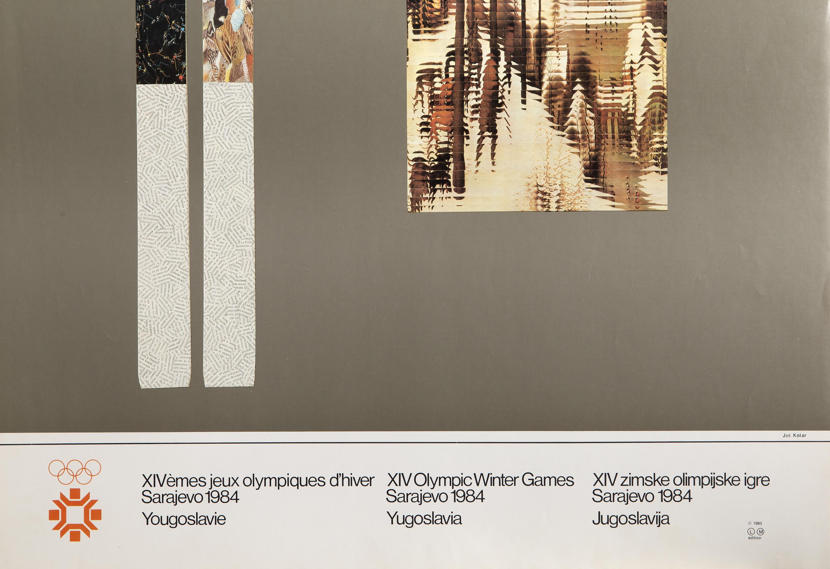 XIV Olympic Winter Games, Modern Poster by Jiri Kolar 3